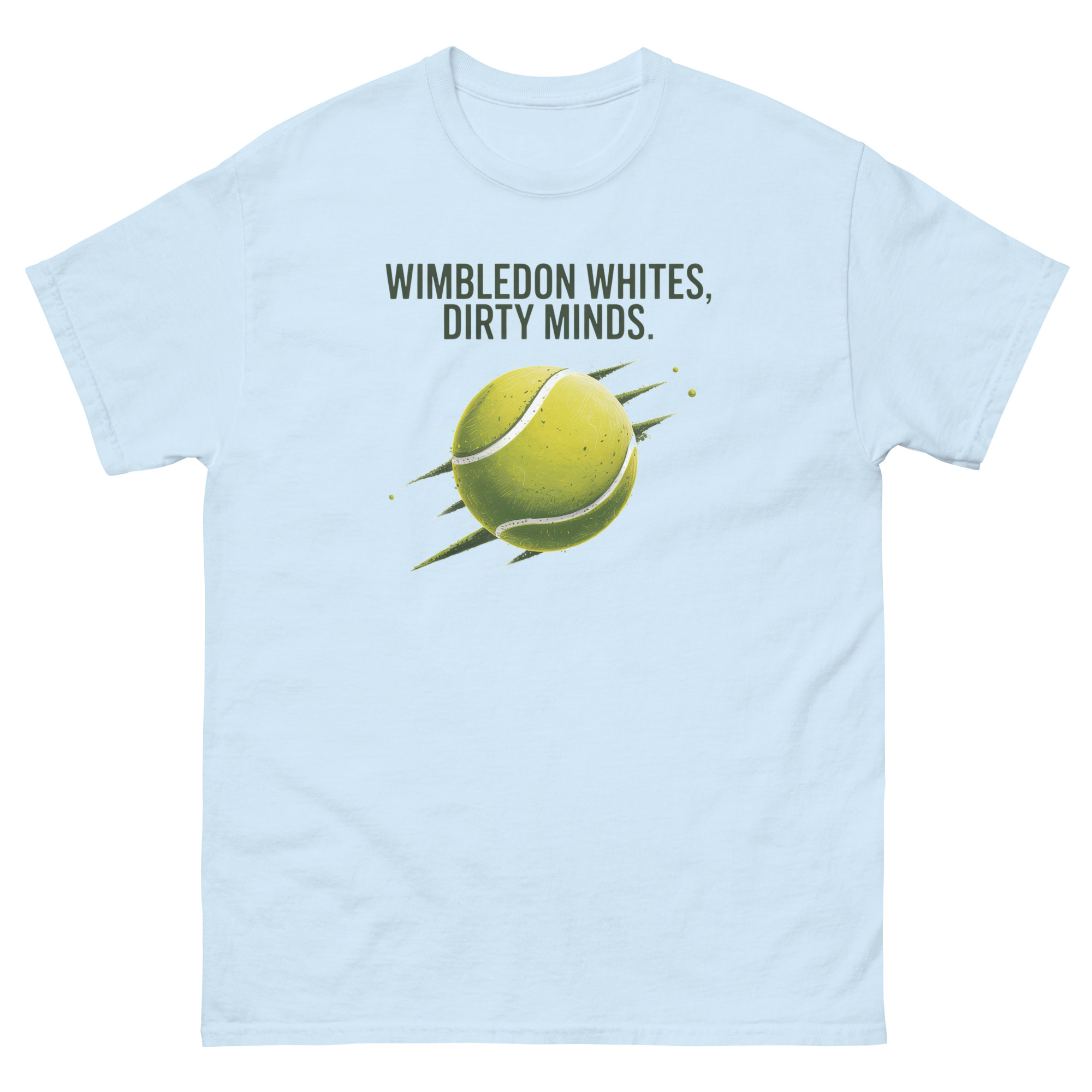 unisex classic tee | wimbledon whites, dirty minds unisex classic tee | wimbledon whites, dirty minds