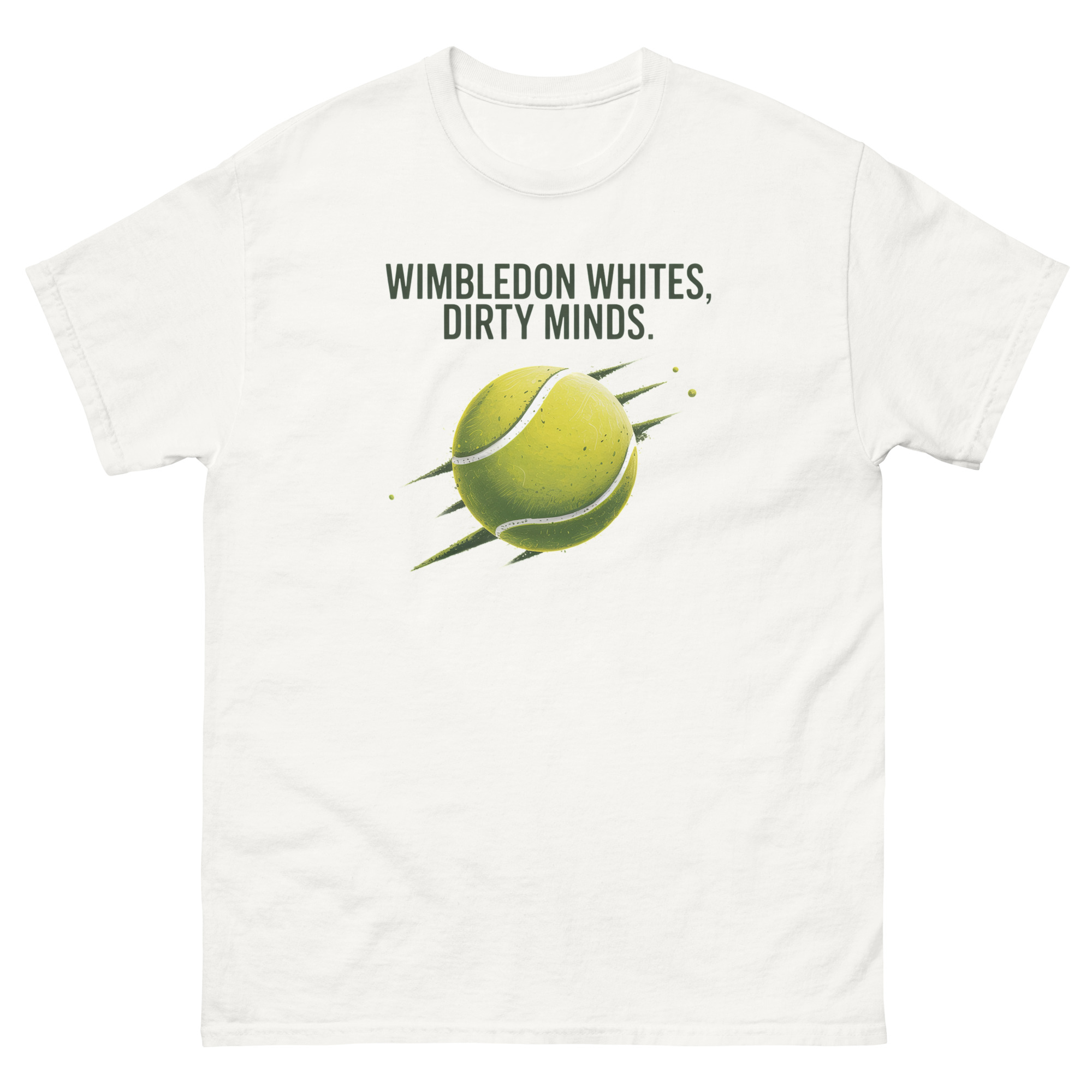 unisex classic tee | wimbledon whites, dirty minds unisex classic tee | wimbledon whites, dirty minds