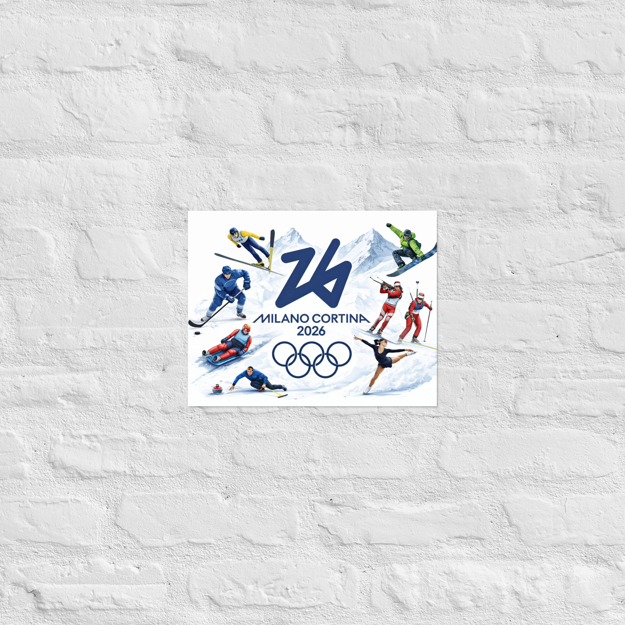 poster | milano cortina 2026 winter olympics sports energy poster | milano cortina 2026 winter olympics sports energy