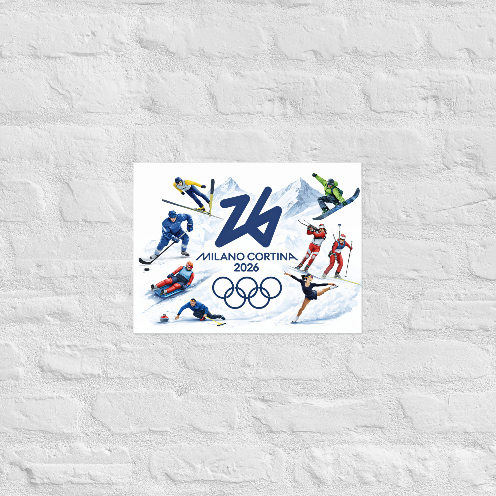 poster | milano cortina 2026 winter olympics sports energy poster | milano cortina 2026 winter olympics sports energy