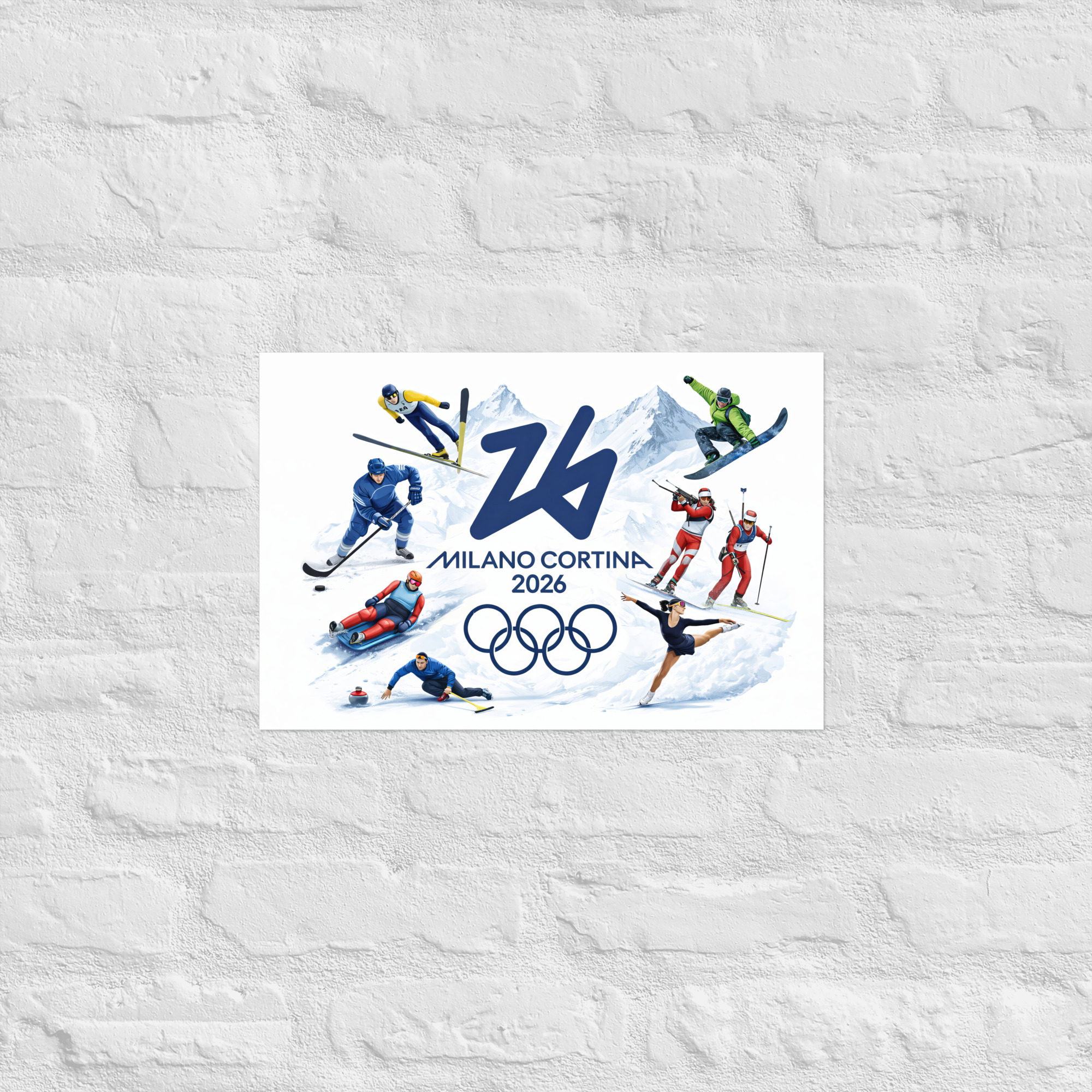 poster | milano cortina 2026 winter olympics sports energy poster | milano cortina 2026 winter olympics sports energy