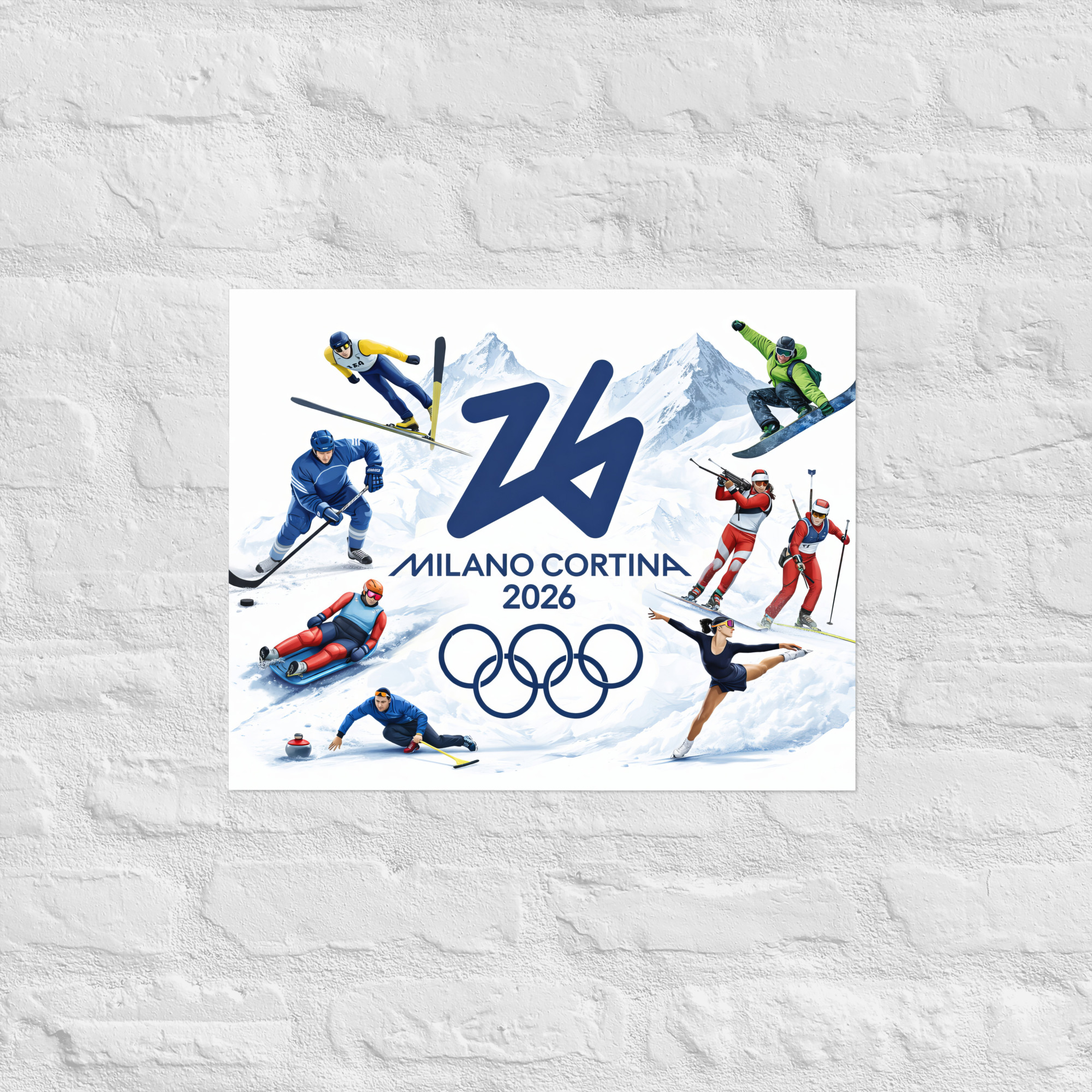 poster | milano cortina 2026 winter olympics sports energy poster | milano cortina 2026 winter olympics sports energy