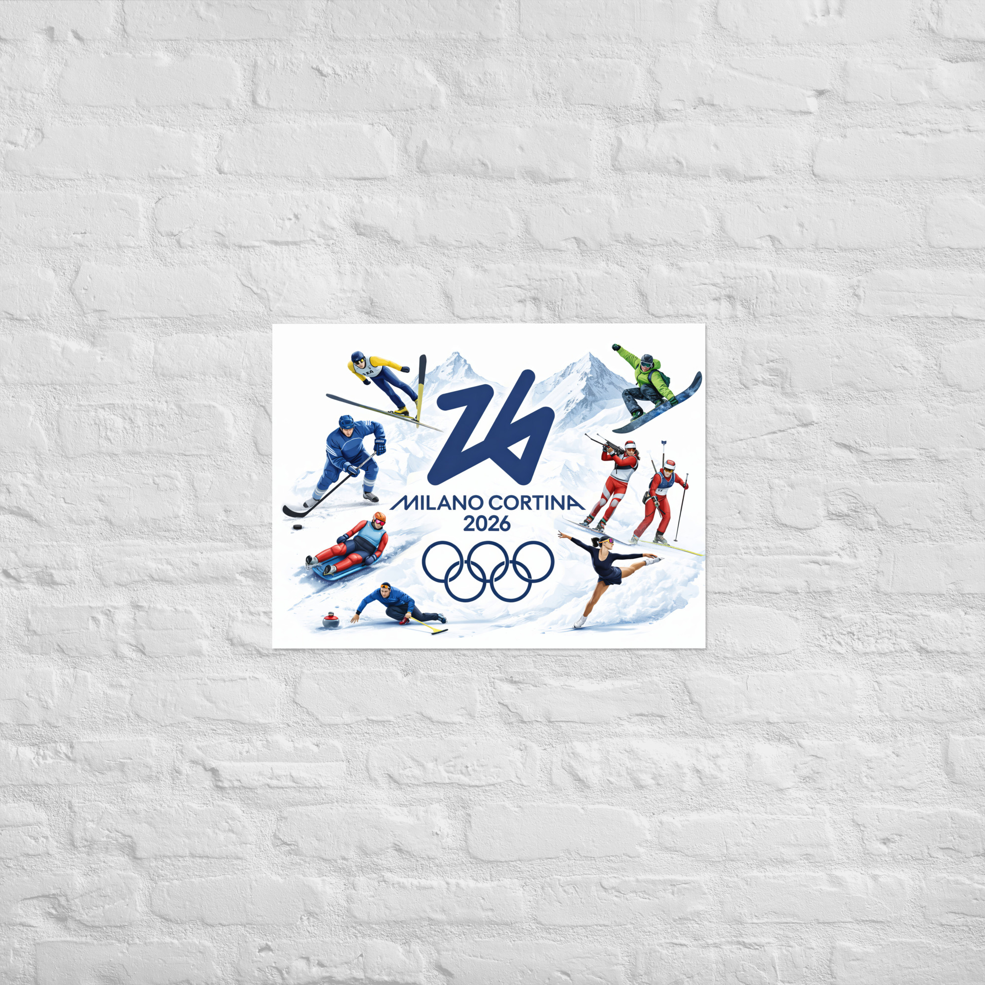 poster | milano cortina 2026 winter olympics sports energy poster | milano cortina 2026 winter olympics sports energy