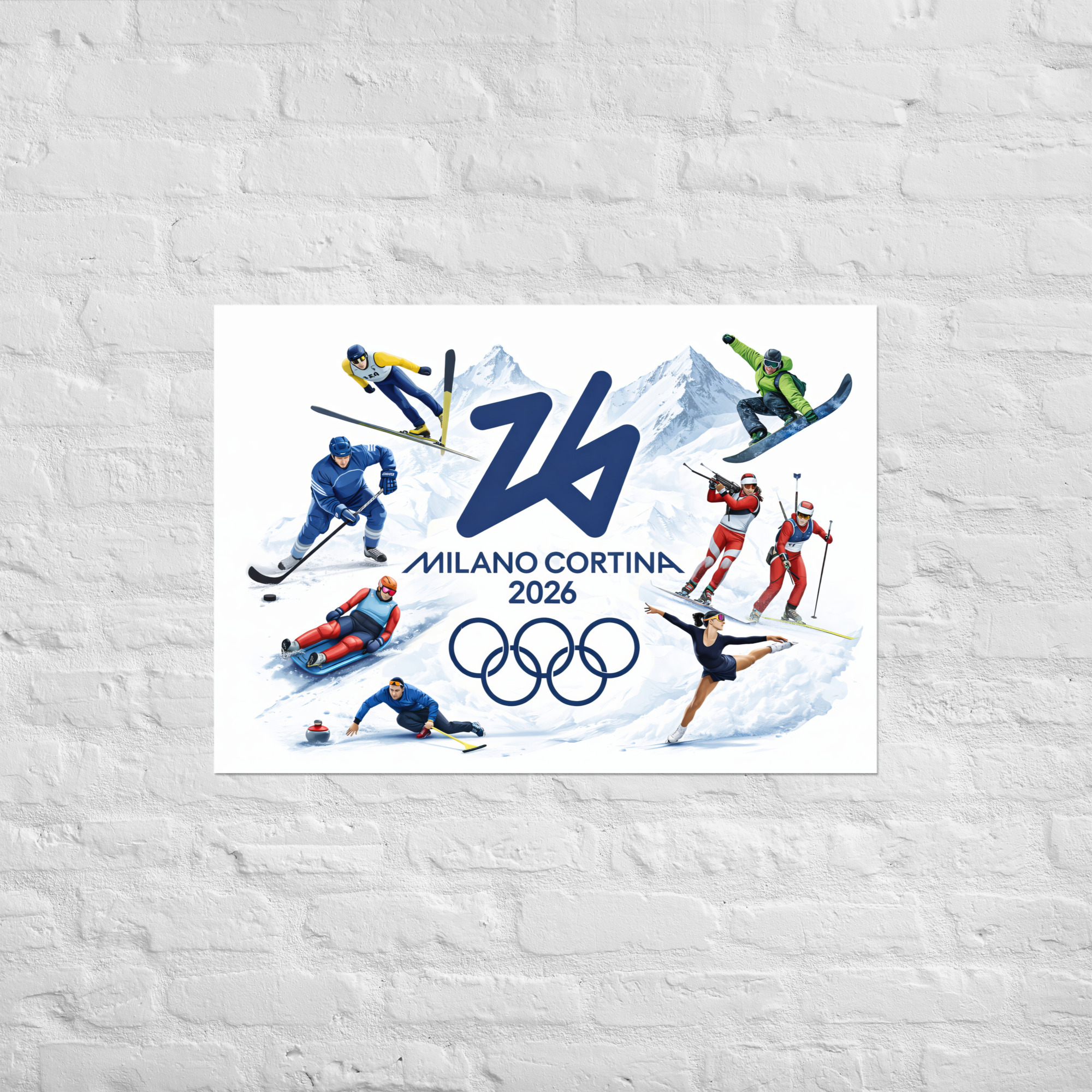 poster | milano cortina 2026 winter olympics sports energy poster | milano cortina 2026 winter olympics sports energy