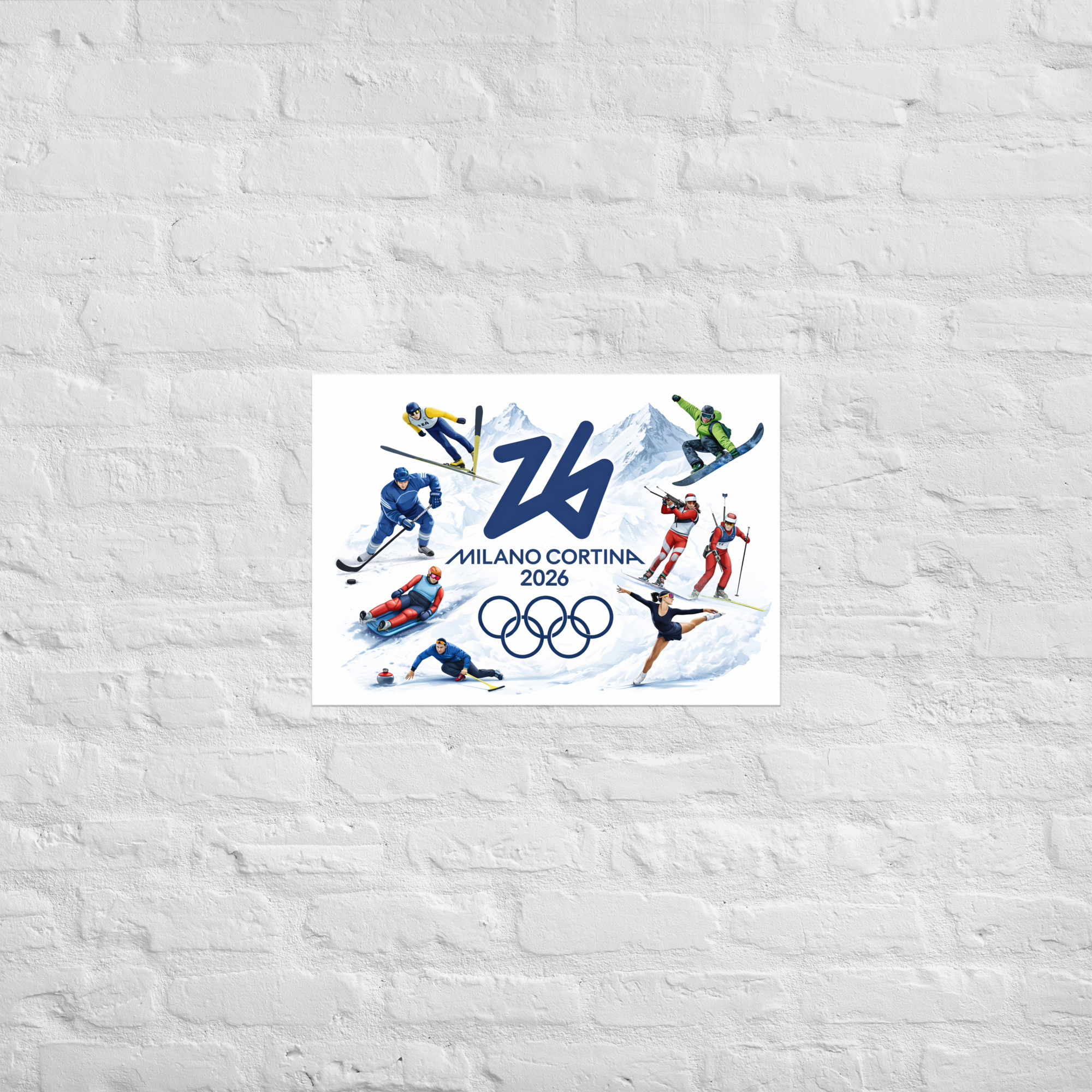 poster | milano cortina 2026 winter olympics sports energy poster | milano cortina 2026 winter olympics sports energy