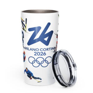 tapered stainless steel tumbler | milano cortina 2026 winter olympics sports energy