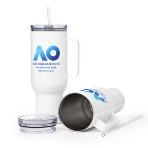 travel mug with a handle | australian open melbourne 2026 grand slam