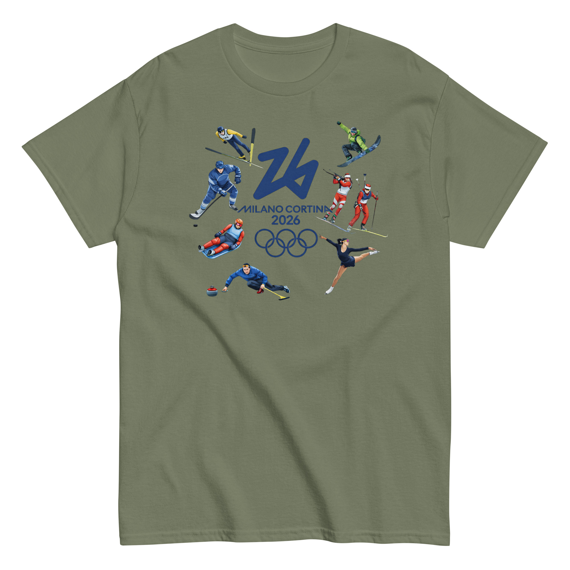 unisex classic tee | milano cortina 2026 winter olympics sports energy unisex classic tee | milano cortina 2026 winter olympics sports energy