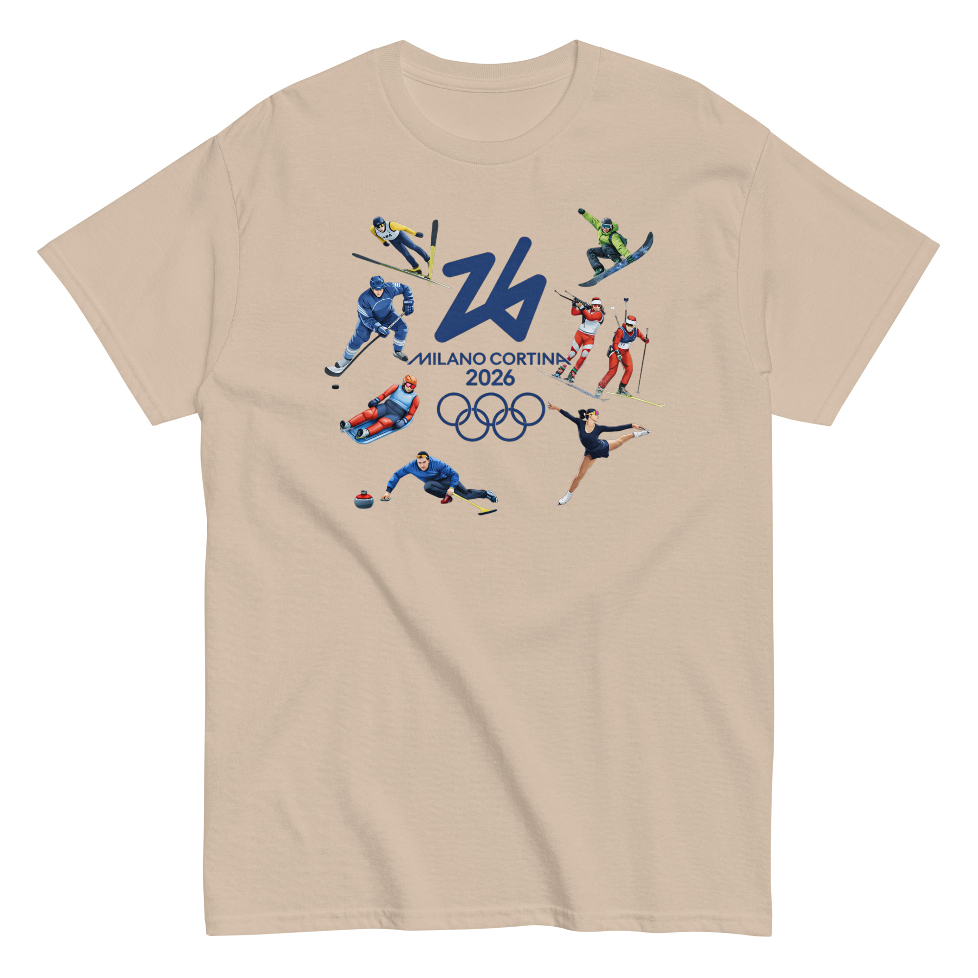 unisex classic tee | milano cortina 2026 winter olympics sports energy unisex classic tee | milano cortina 2026 winter olympics sports energy