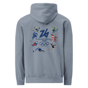 unisex garment dyed hoodie | milano cortina 2026 winter olympics sports energy