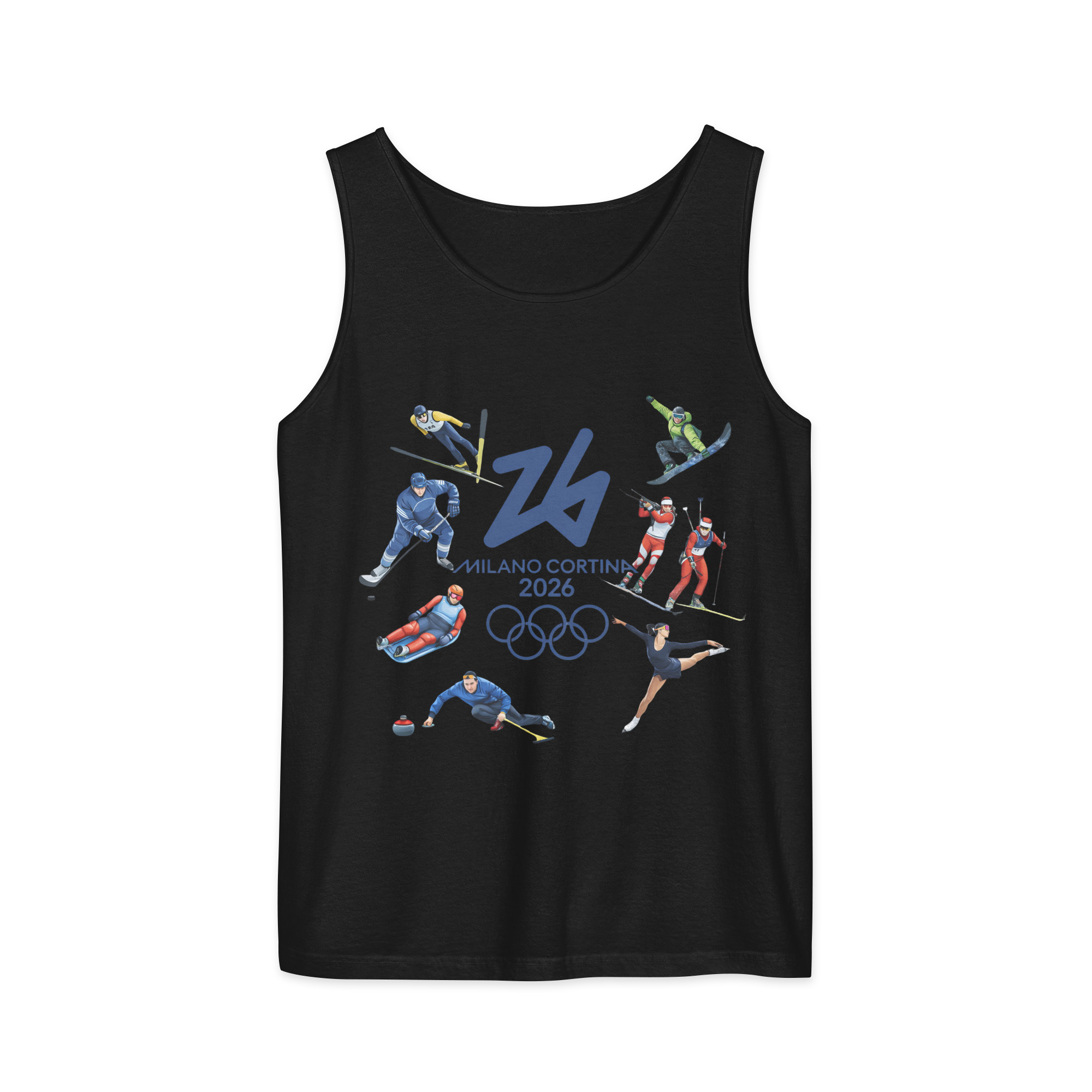 unisex garment dyed tank top | milano cortina 2026 winter olympics sports energy unisex garment dyed tank top | milano cortina 2026 winter olympics sports energy