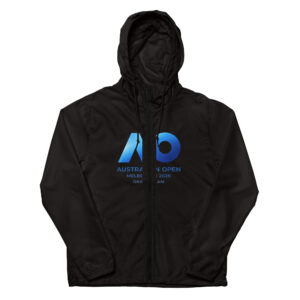 unisex lightweight zip up windbreaker | australian open melbourne 2026 grand slam