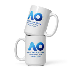 white glossy mug | australian open melbourne 2026 grand slam