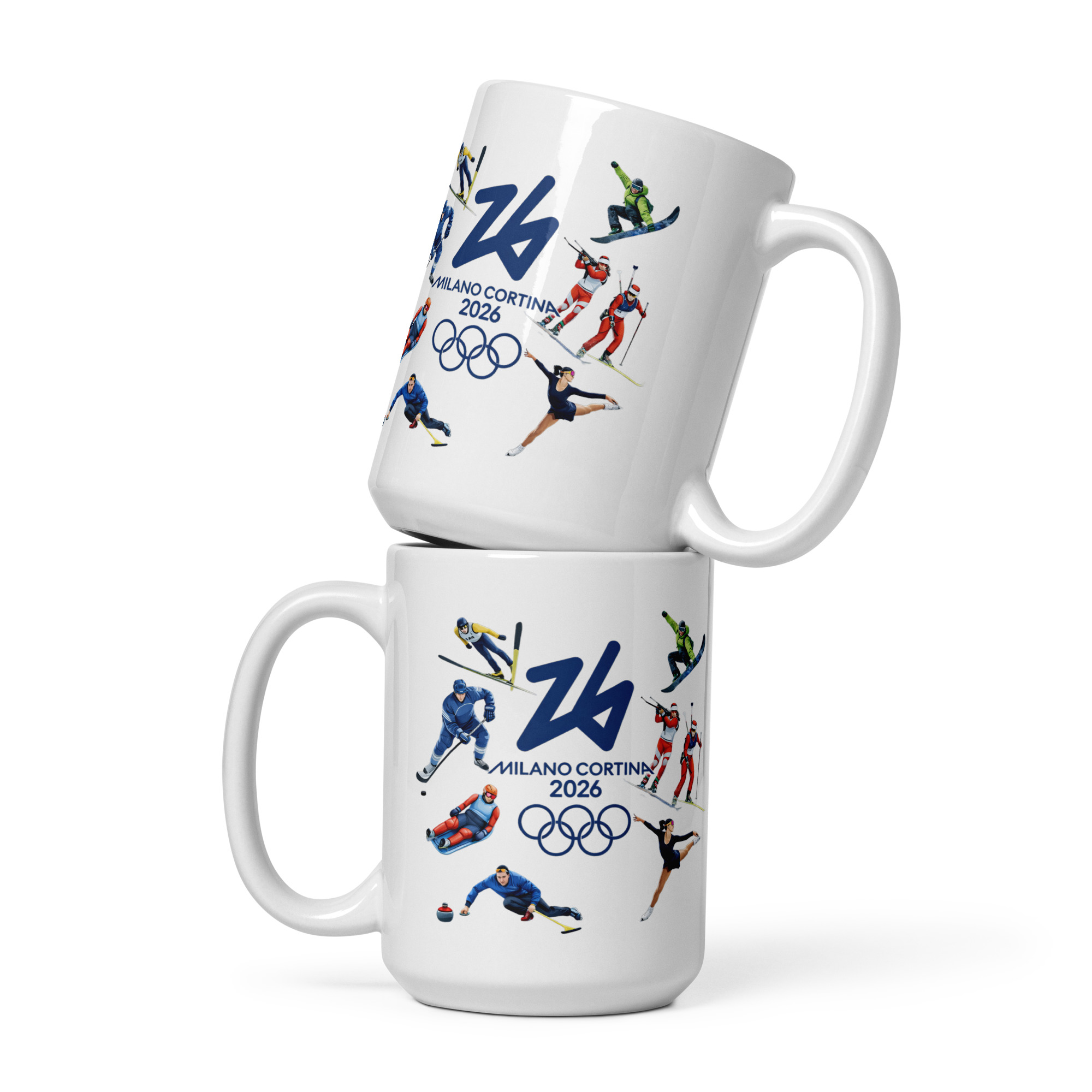 white glossy mug | milano cortina 2026 winter olympics sports energy white glossy mug | milano cortina 2026 winter olympics sports energy