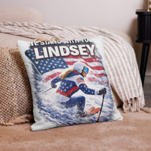 premium pillow case | we stand with you, lindsey