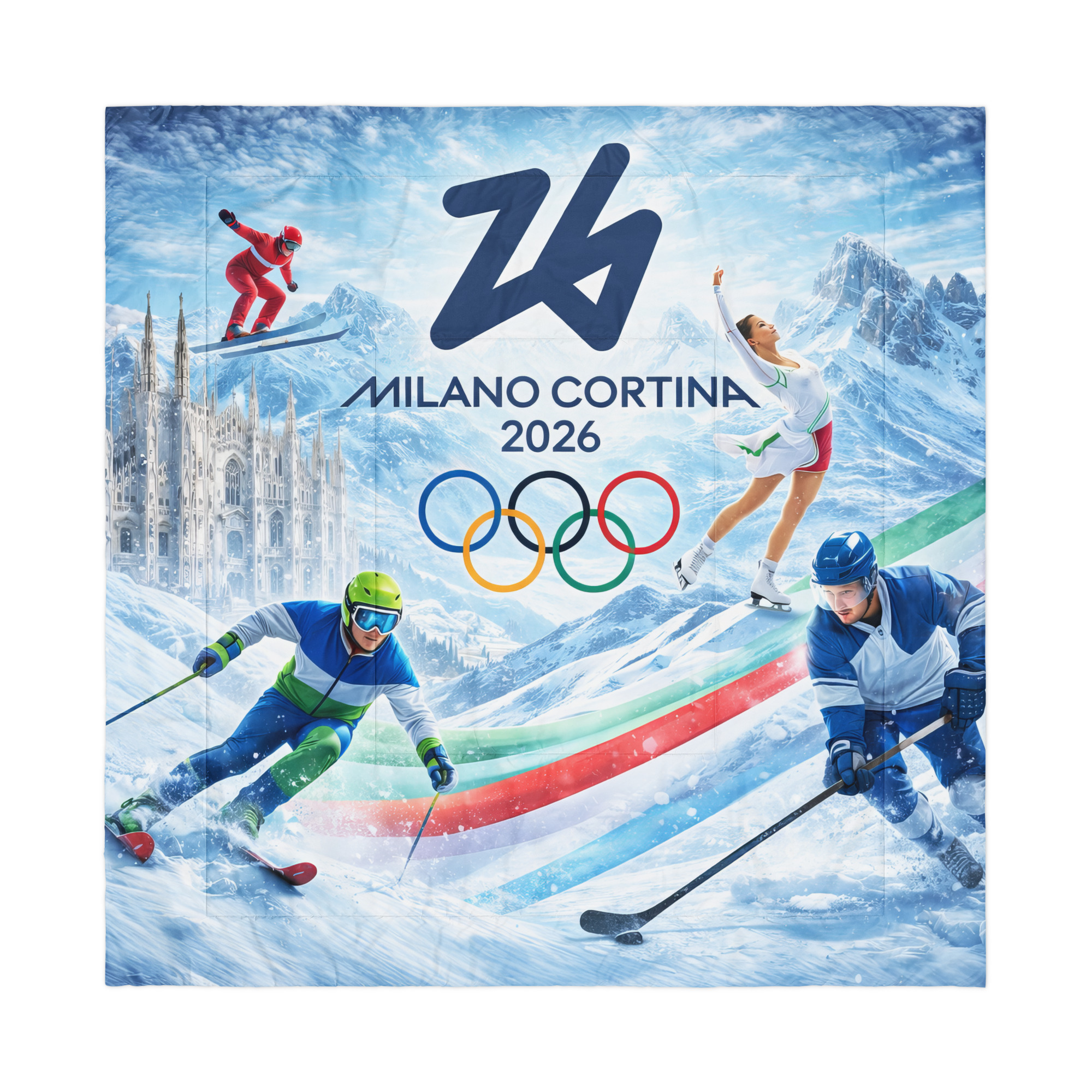 comforter | milano cortina 2026 winter olympics sports energy comforter | milano cortina 2026 winter olympics sports energy