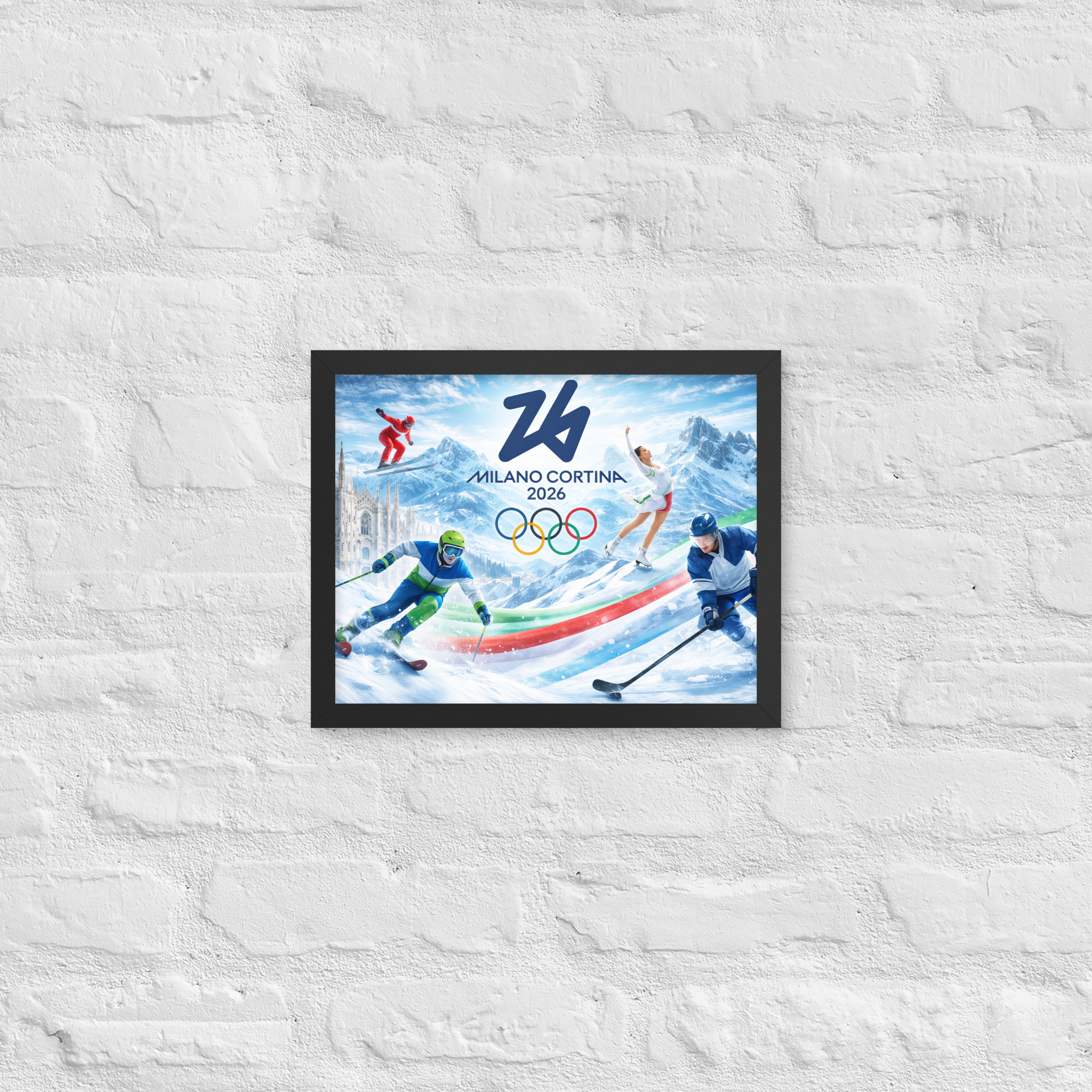 framed poster | milano cortina 2026 winter olympics sports energy framed poster | milano cortina 2026 winter olympics sports energy