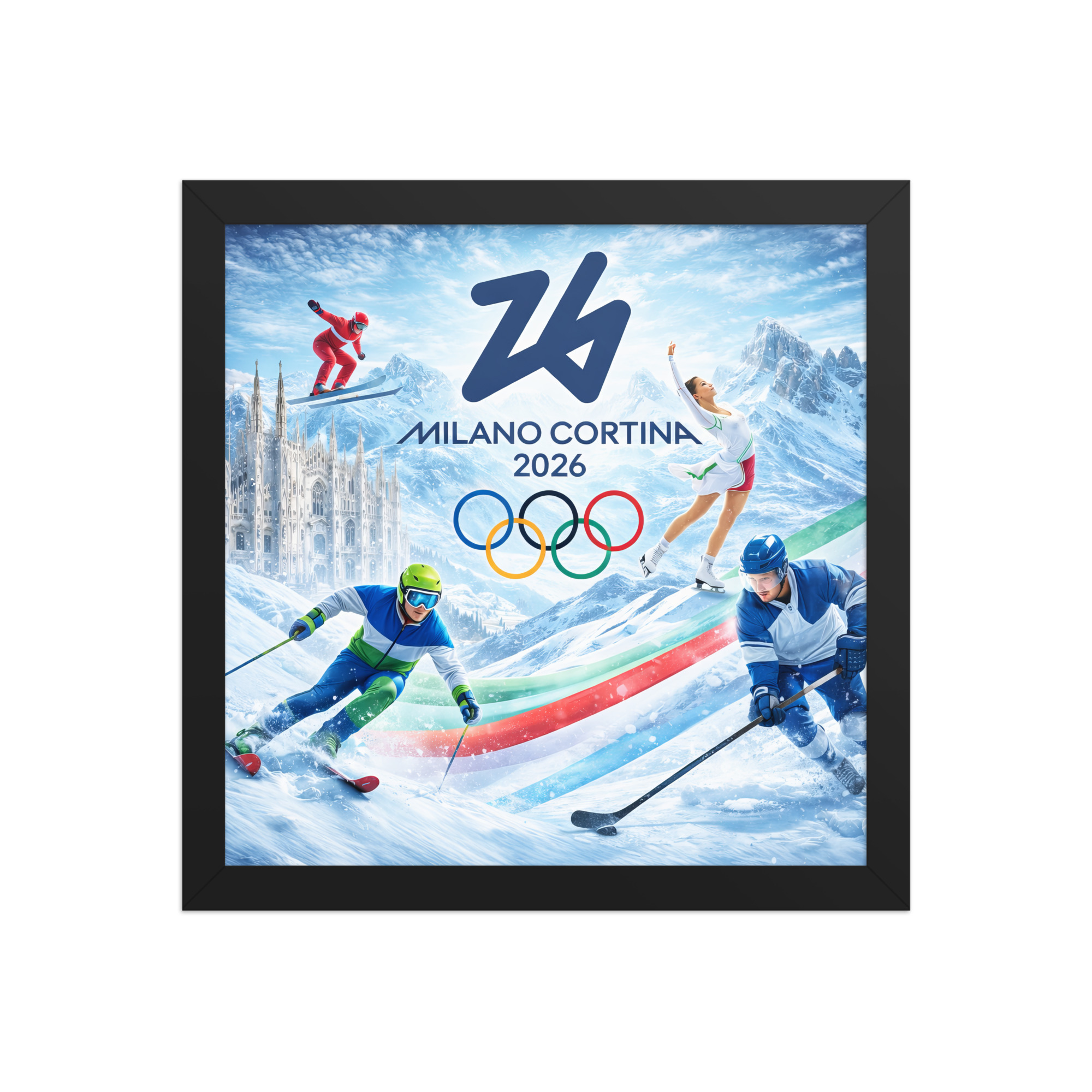 framed poster | milano cortina 2026 winter olympics sports energy framed poster | milano cortina 2026 winter olympics sports energy