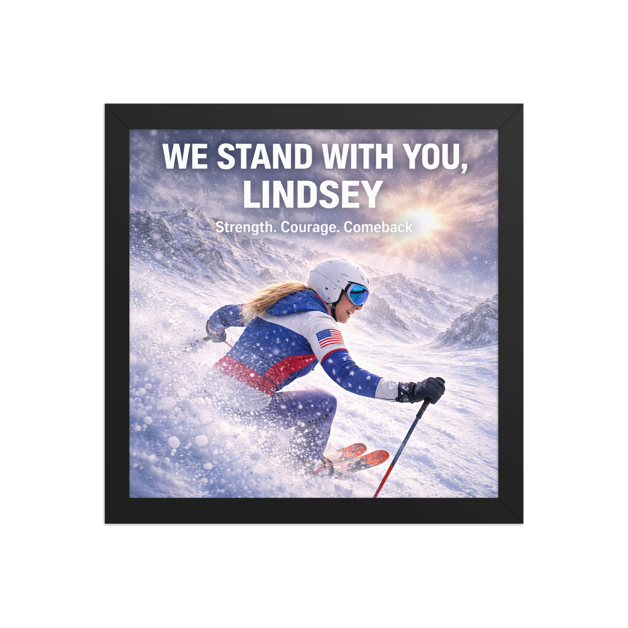 framed poster | we stand with you, lindsey framed poster | we stand with you, lindsey