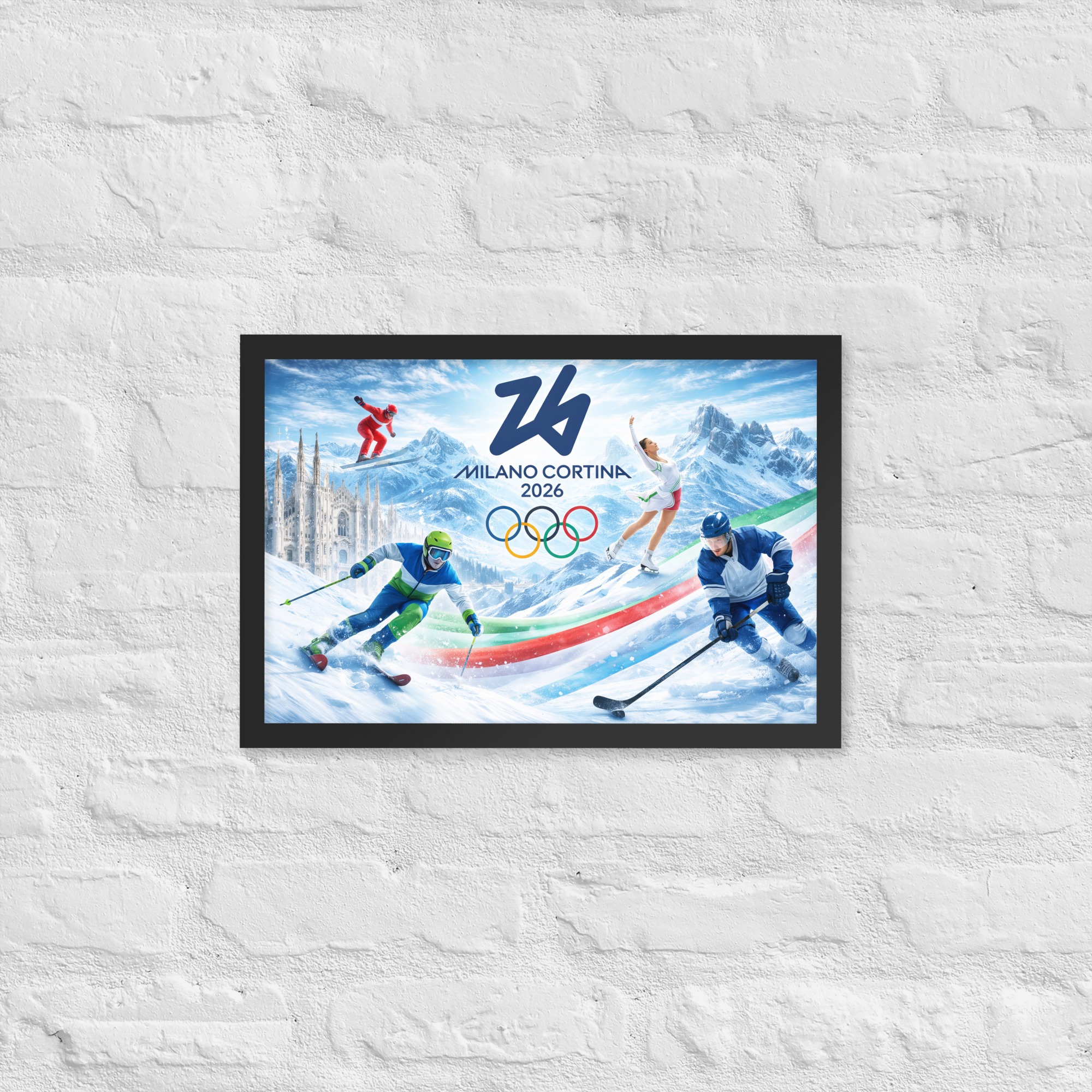framed poster | milano cortina 2026 winter olympics sports energy framed poster | milano cortina 2026 winter olympics sports energy
