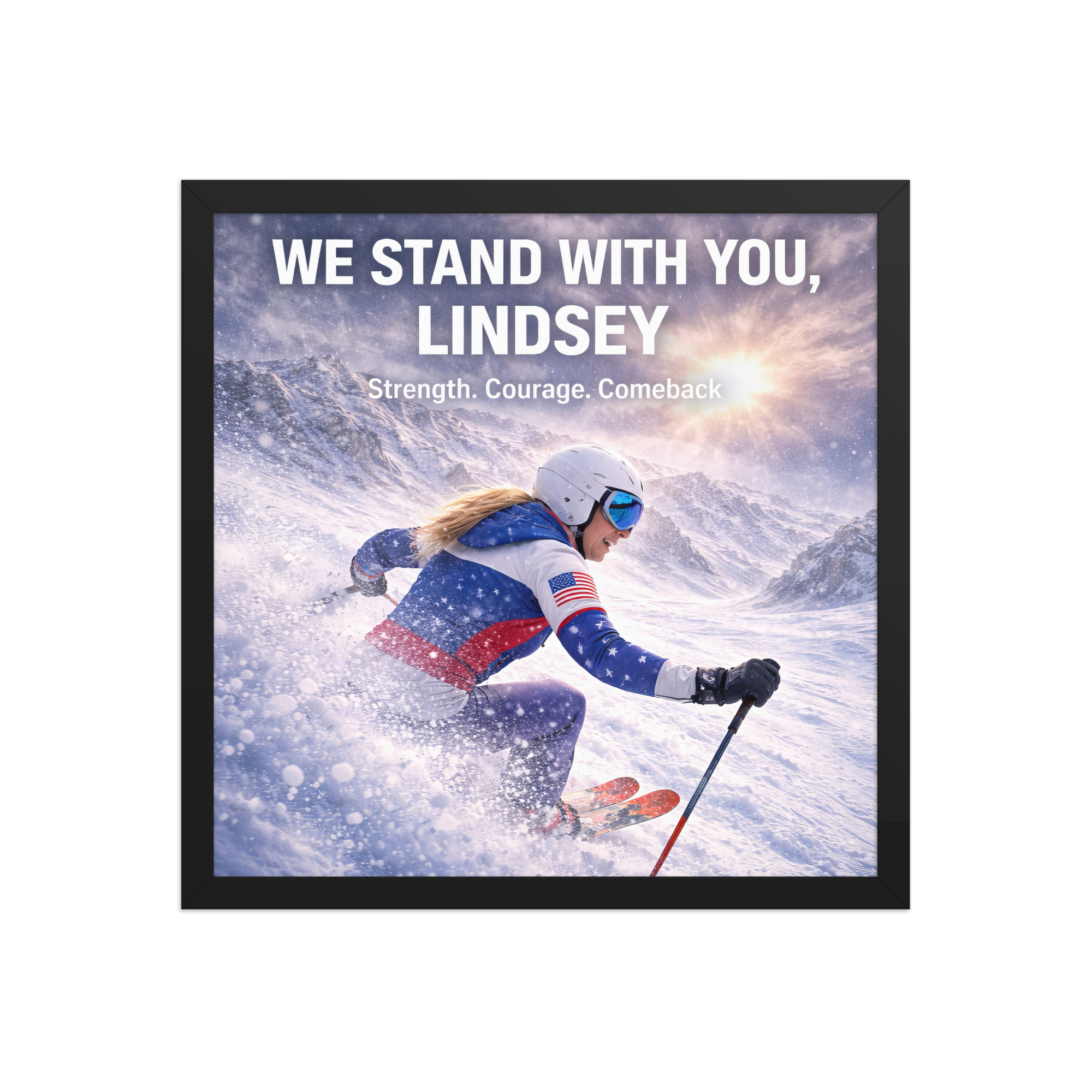 framed poster | we stand with you, lindsey framed poster | we stand with you, lindsey