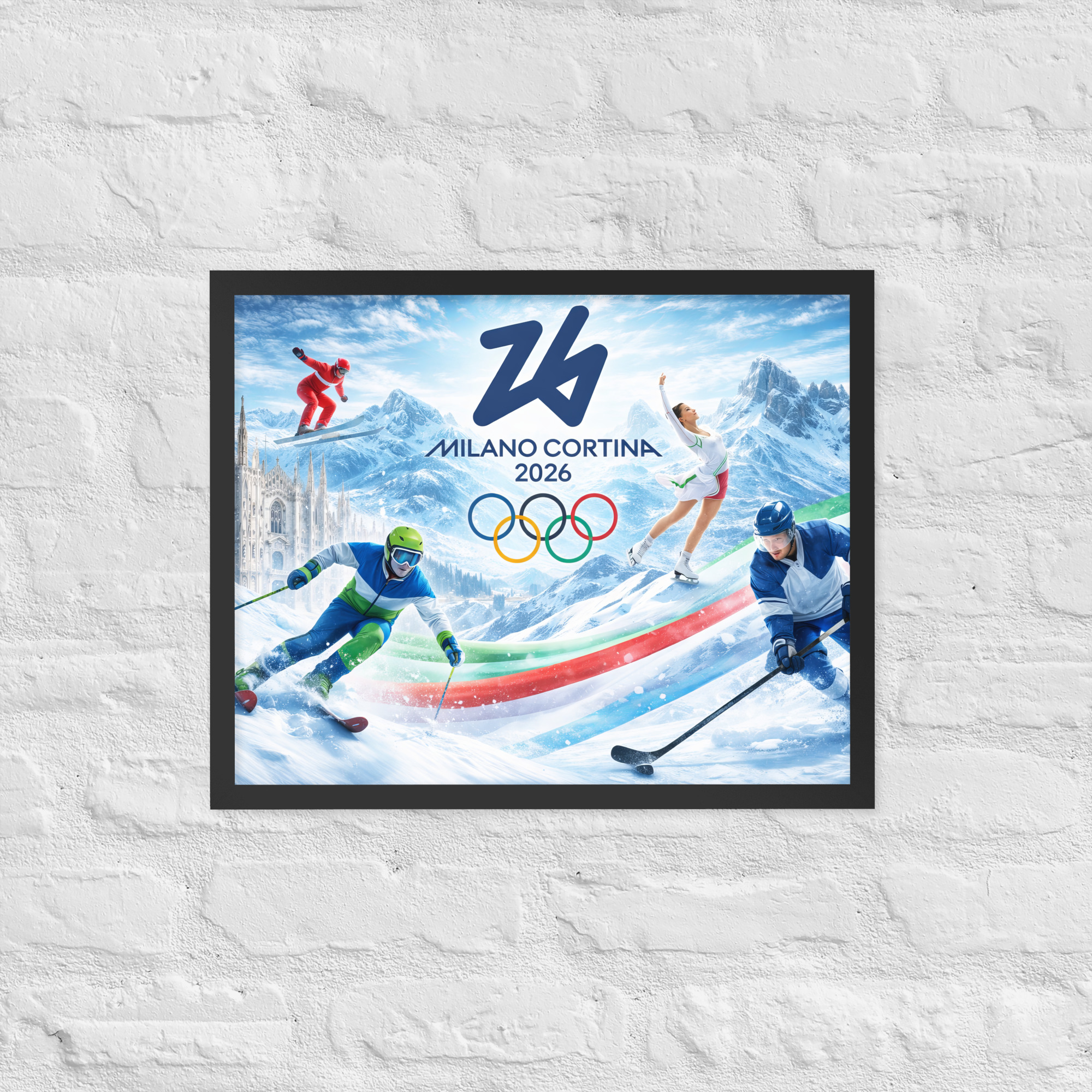 framed poster | milano cortina 2026 winter olympics sports energy framed poster | milano cortina 2026 winter olympics sports energy