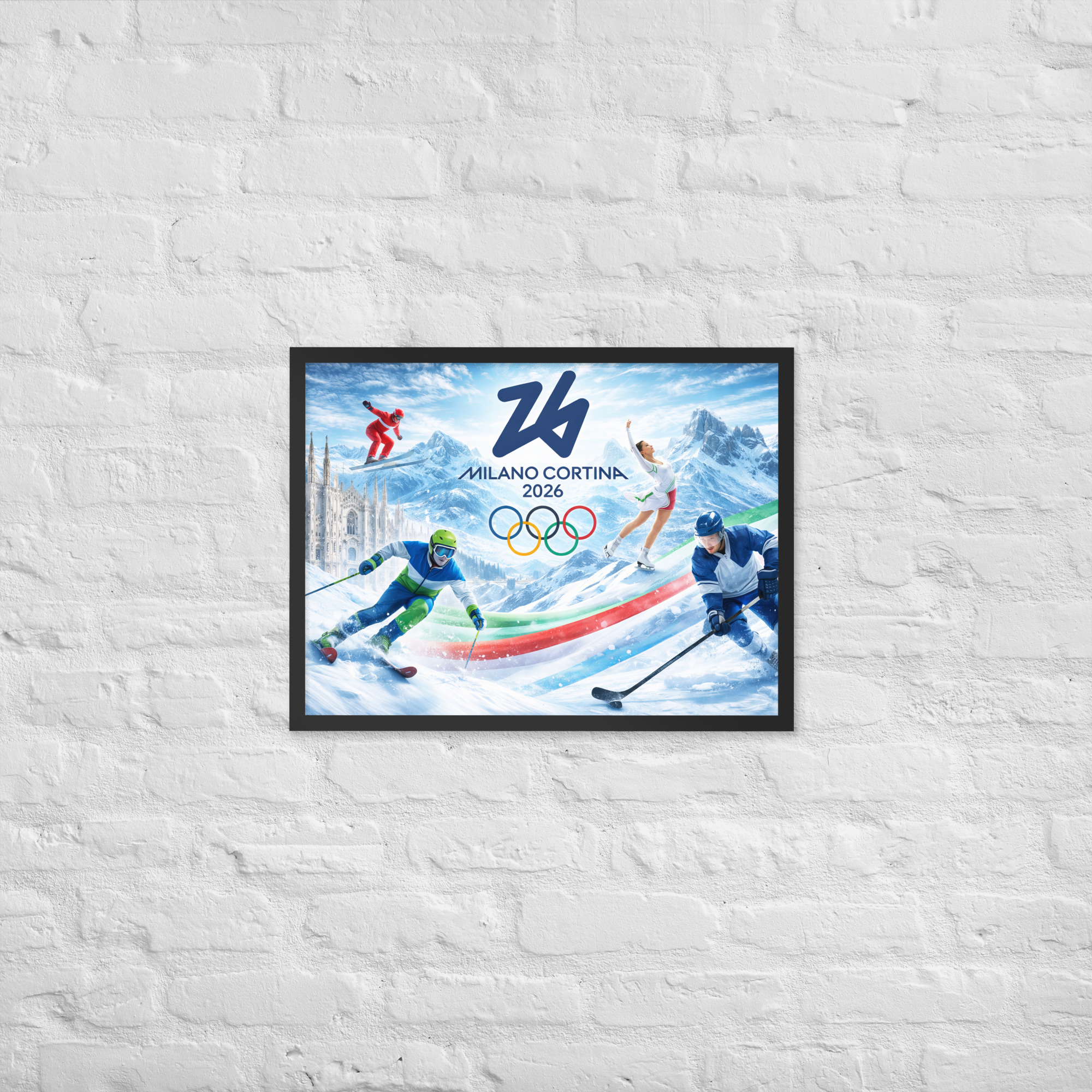 framed poster | milano cortina 2026 winter olympics sports energy framed poster | milano cortina 2026 winter olympics sports energy