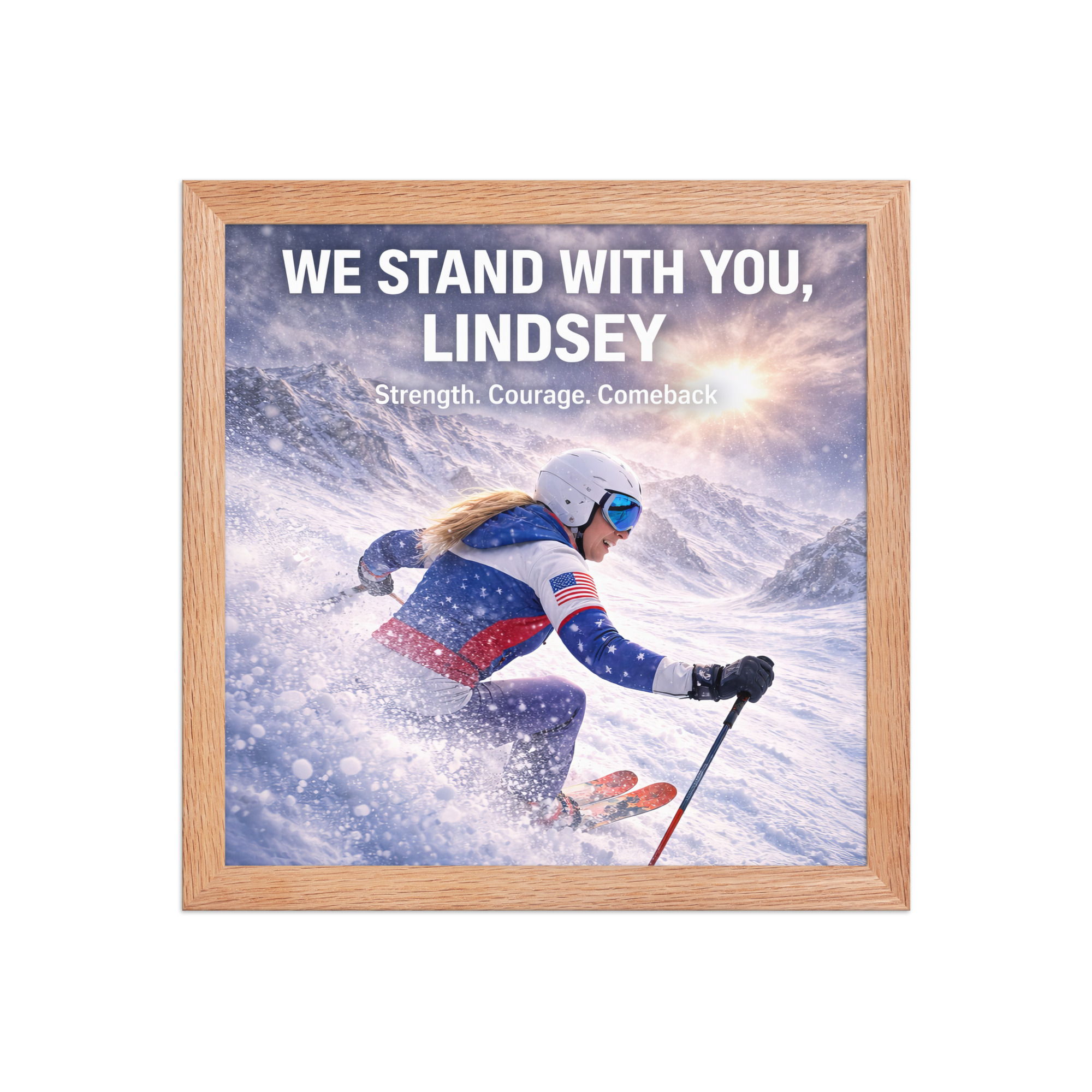 framed poster | we stand with you, lindsey framed poster | we stand with you, lindsey