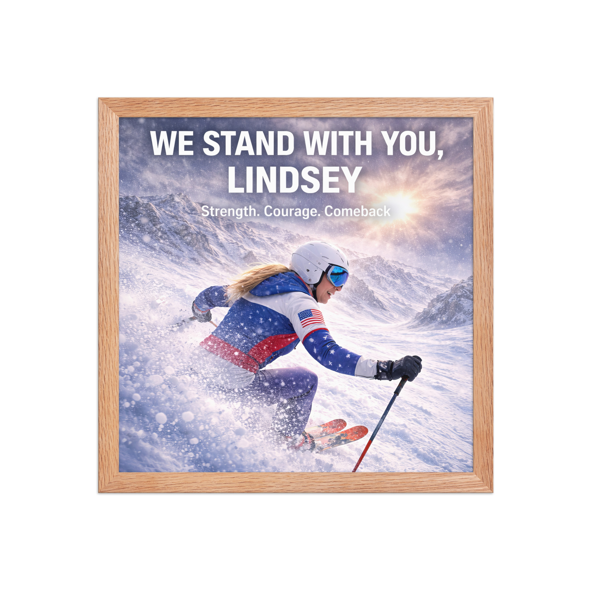 framed poster | we stand with you, lindsey framed poster | we stand with you, lindsey