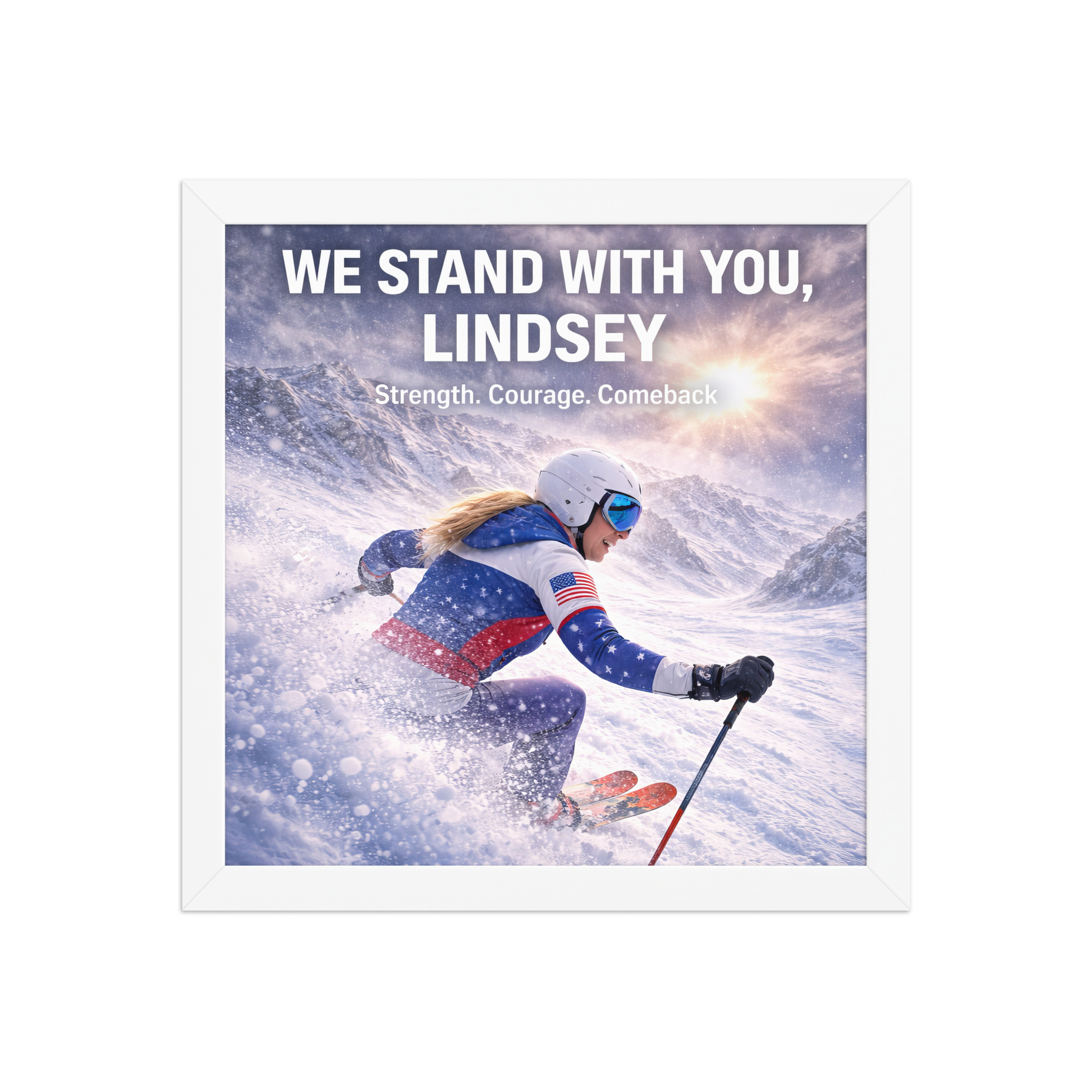framed poster | we stand with you, lindsey framed poster | we stand with you, lindsey