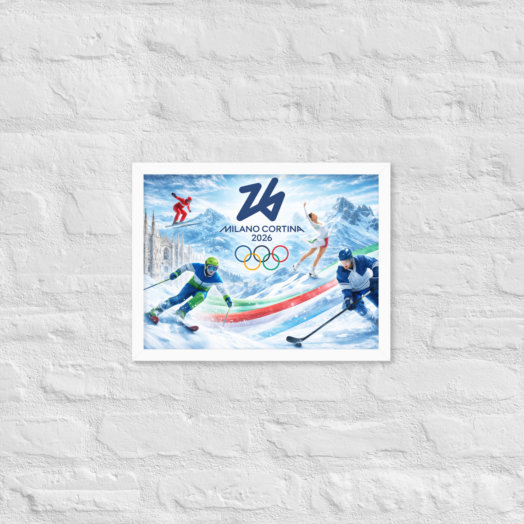 framed poster | milano cortina 2026 winter olympics sports energy framed poster | milano cortina 2026 winter olympics sports energy