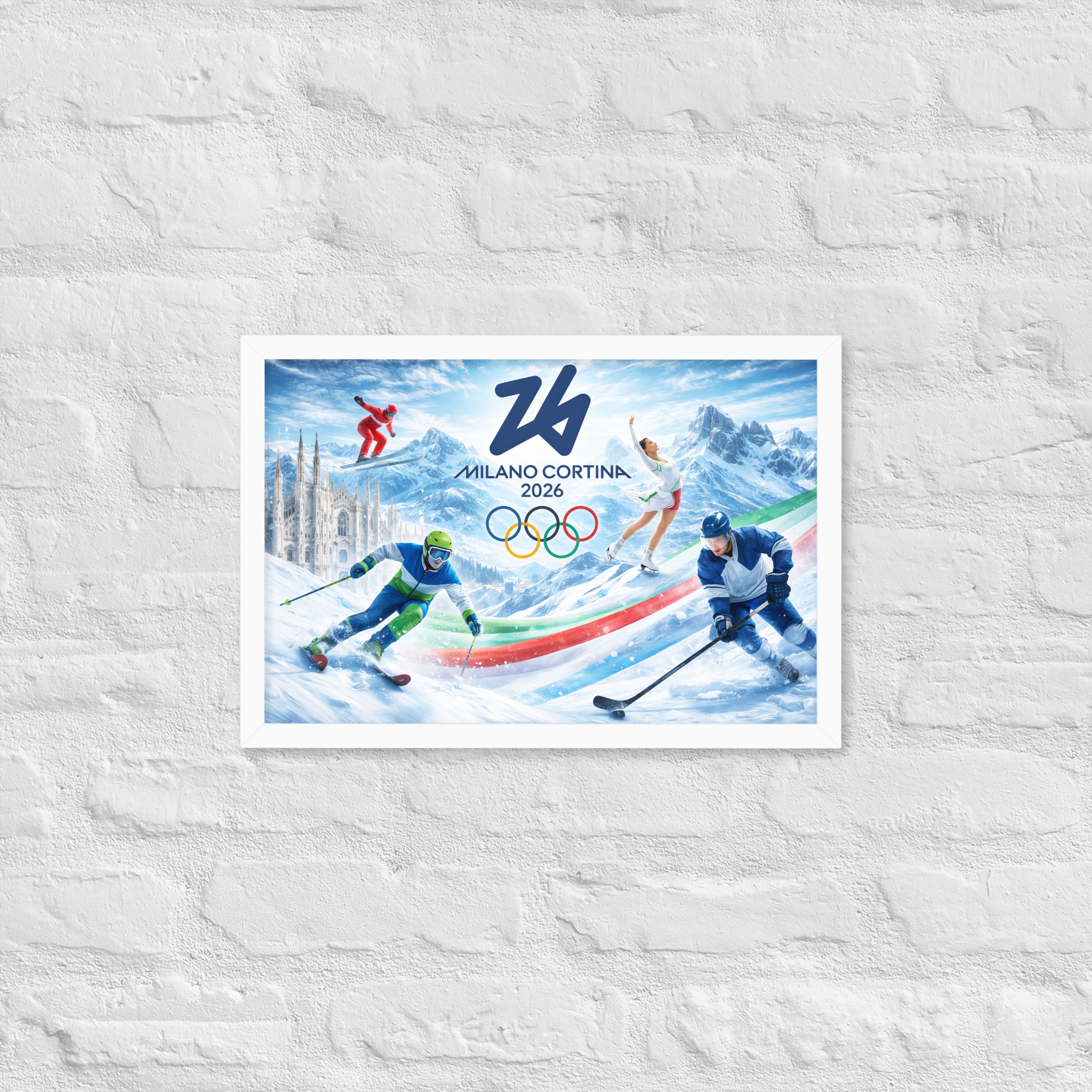 framed poster | milano cortina 2026 winter olympics sports energy framed poster | milano cortina 2026 winter olympics sports energy