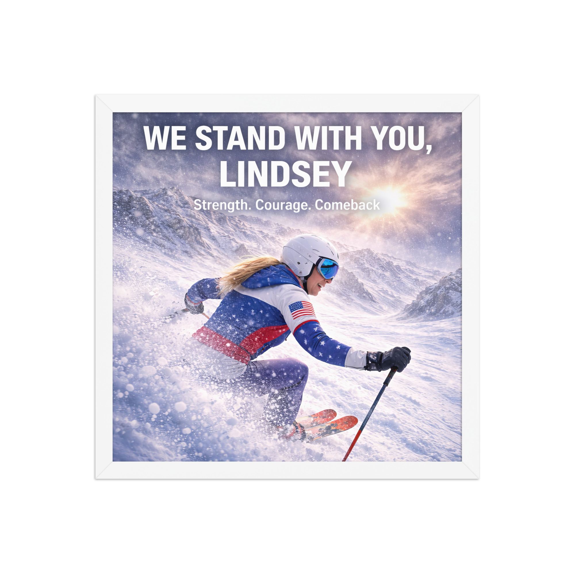 framed poster | we stand with you, lindsey framed poster | we stand with you, lindsey