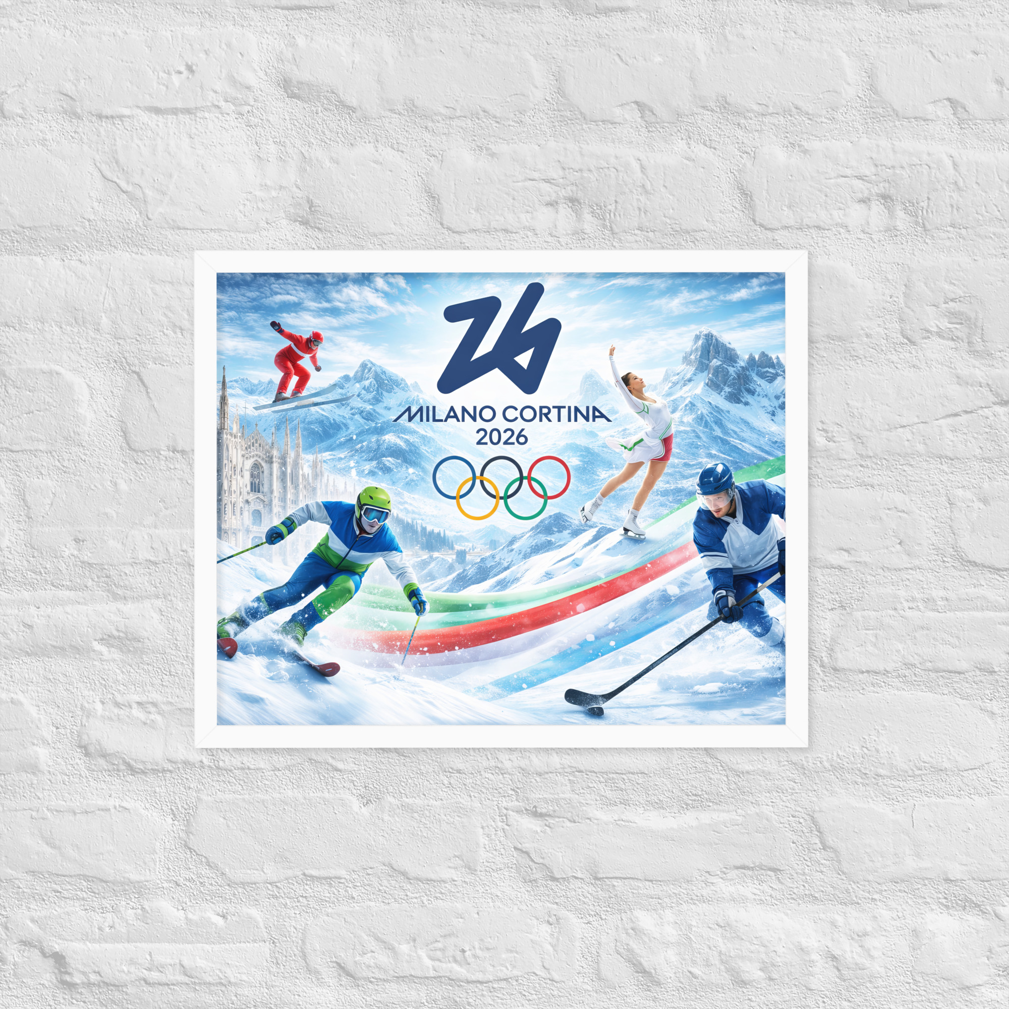 framed poster | milano cortina 2026 winter olympics sports energy framed poster | milano cortina 2026 winter olympics sports energy