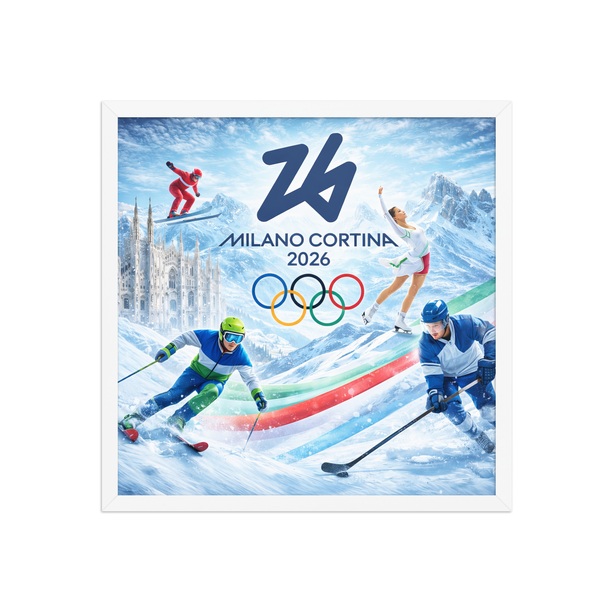 framed poster | milano cortina 2026 winter olympics sports energy framed poster | milano cortina 2026 winter olympics sports energy