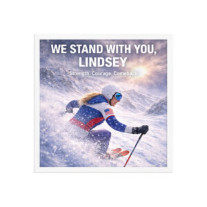 framed poster | we stand with you, lindsey