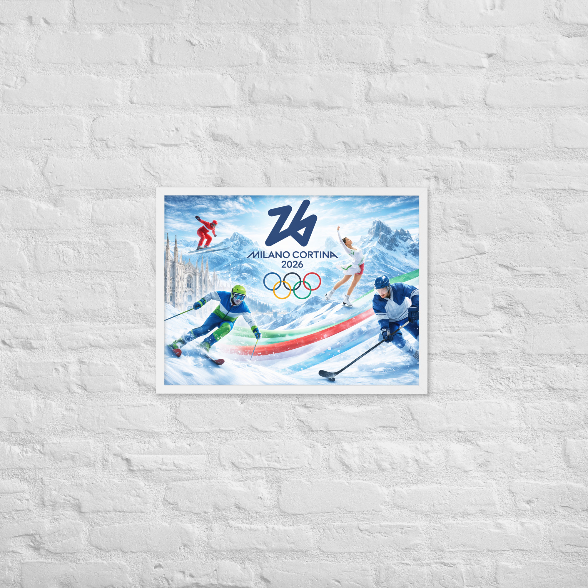 framed poster | milano cortina 2026 winter olympics sports energy framed poster | milano cortina 2026 winter olympics sports energy