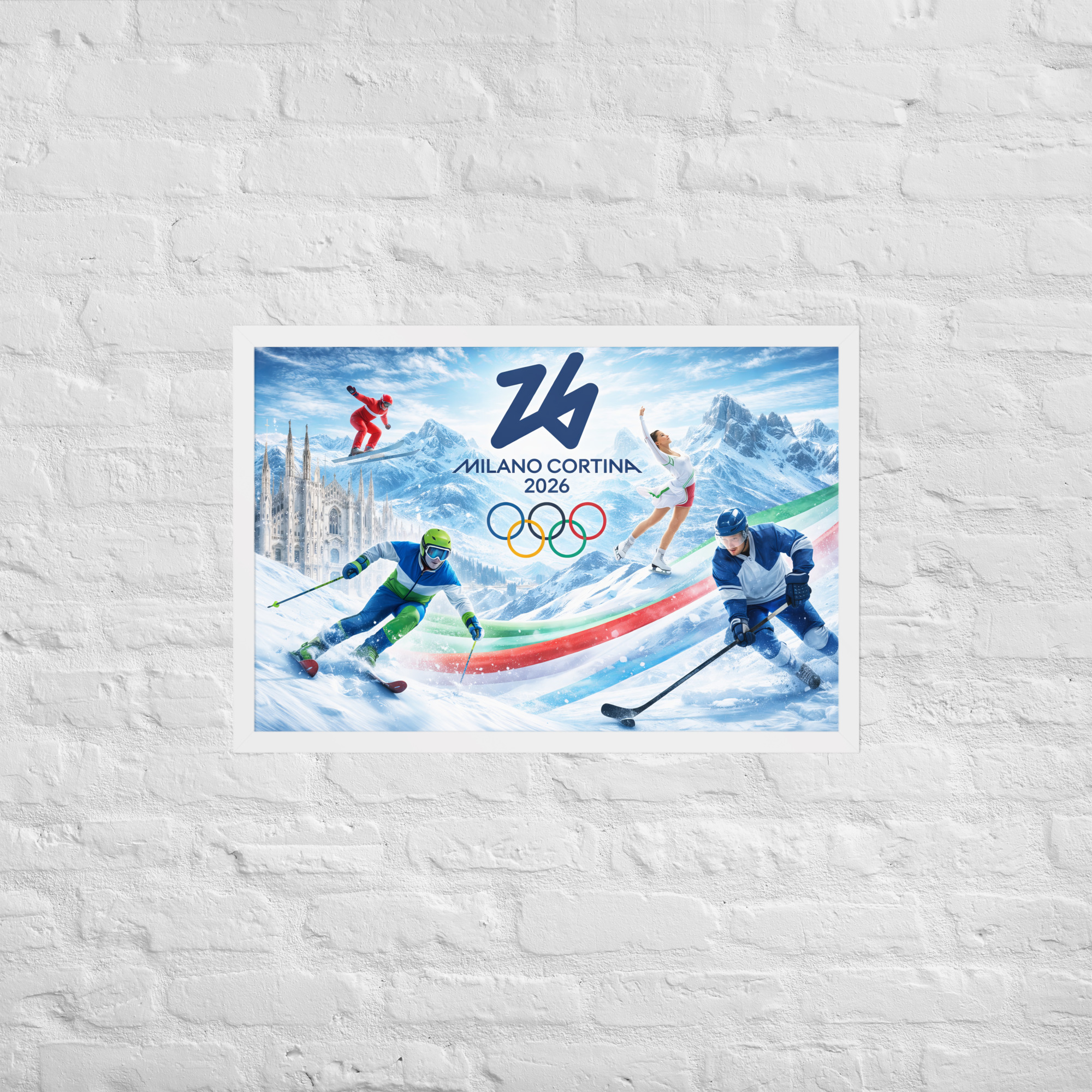 framed poster | milano cortina 2026 winter olympics sports energy framed poster | milano cortina 2026 winter olympics sports energy