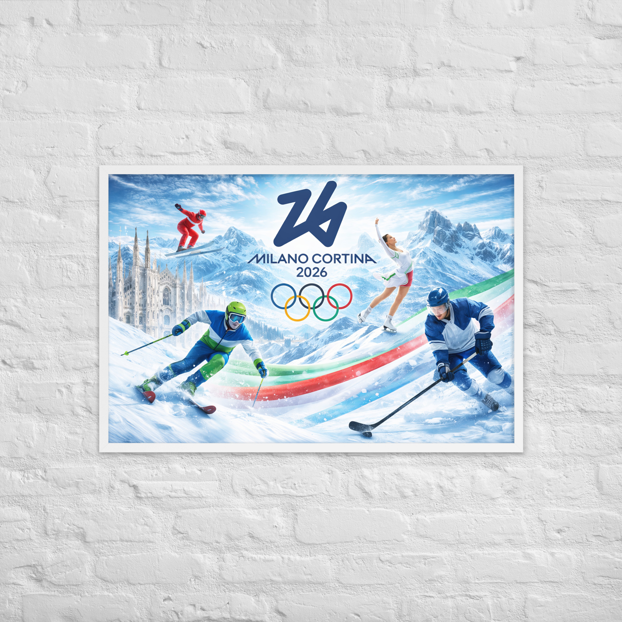 framed poster | milano cortina 2026 winter olympics sports energy framed poster | milano cortina 2026 winter olympics sports energy