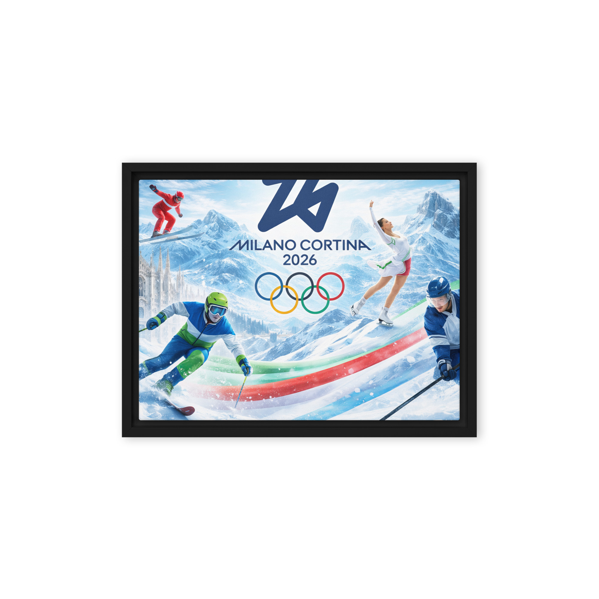 framed canvas | milano cortina 2026 winter olympics sports energy framed canvas | milano cortina 2026 winter olympics sports energy