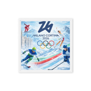 framed canvas | milano cortina 2026 winter olympics sports energy