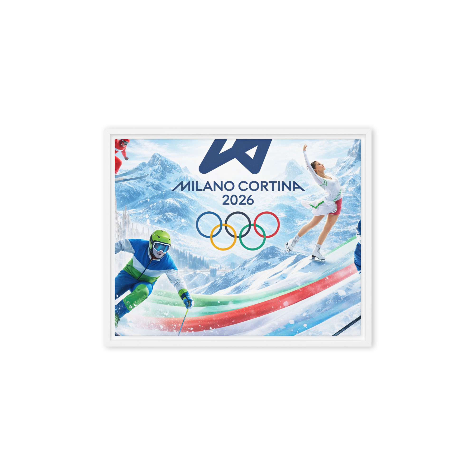 framed canvas | milano cortina 2026 winter olympics sports energy framed canvas | milano cortina 2026 winter olympics sports energy