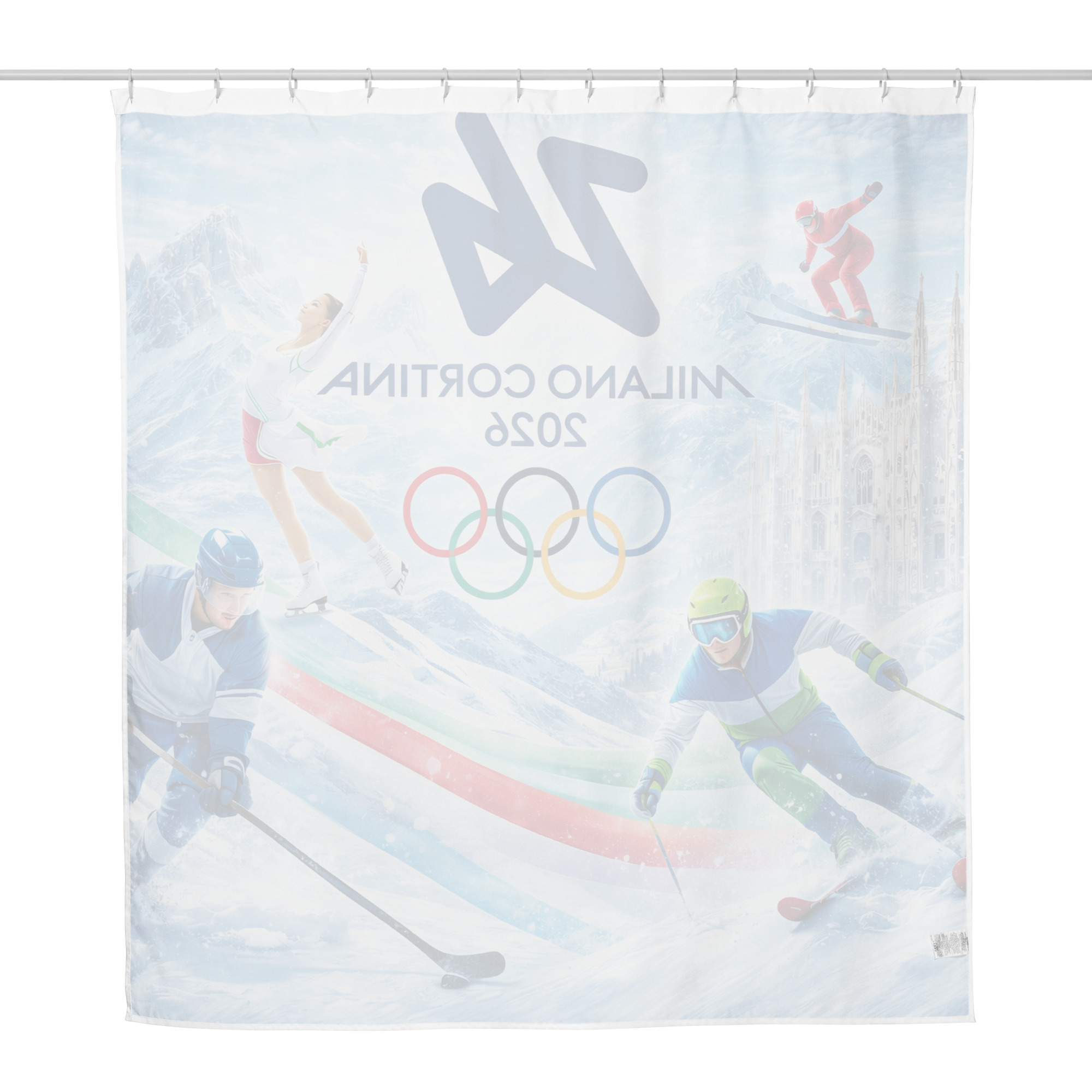 shower curtain | milano cortina 2026 winter olympics sports energy shower curtain | milano cortina 2026 winter olympics sports energy