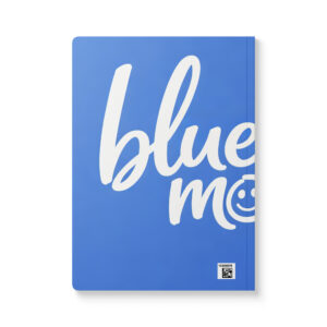 softcover journal with inside prints | blue monday
