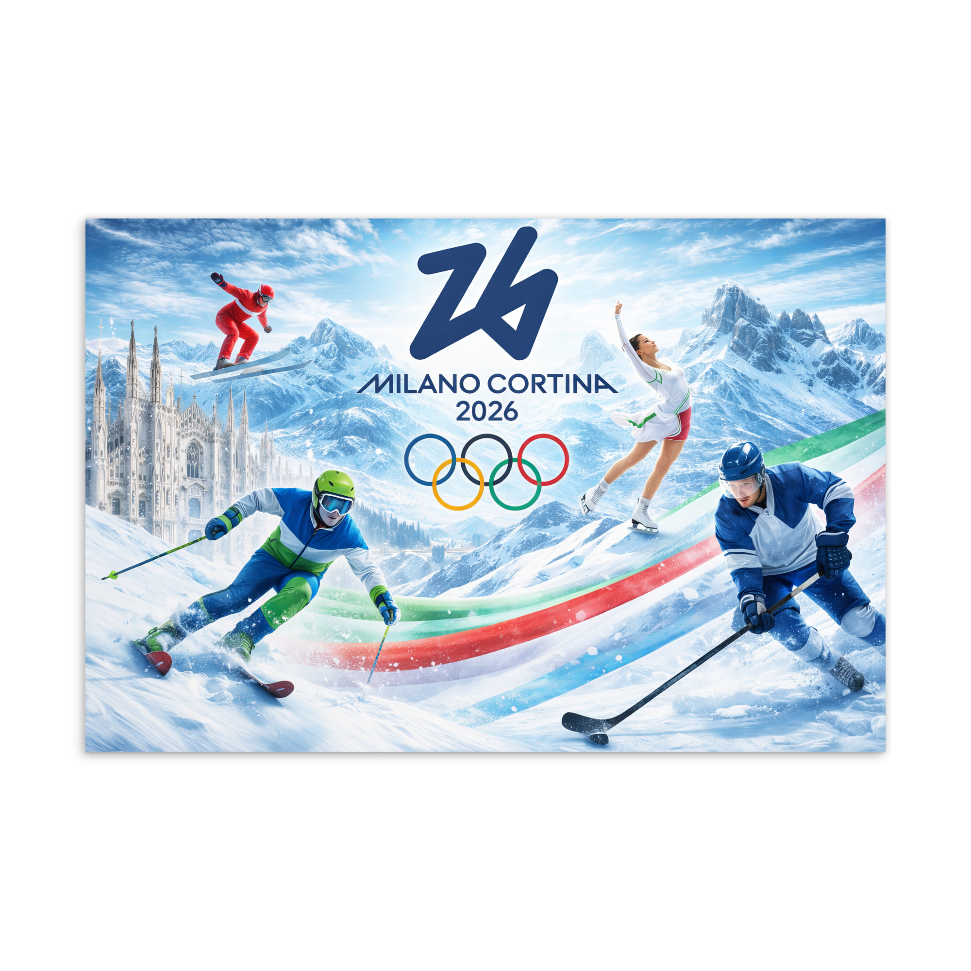 standard postcard | milano cortina 2026 winter olympics sports energy standard postcard | milano cortina 2026 winter olympics sports energy