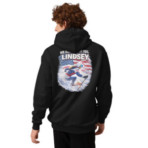 unisex champion hoodie | we stand with you, lindsey
