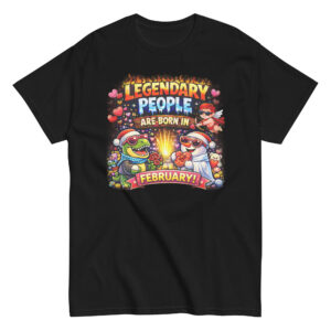 unisex classic tee | legendary people are born in february