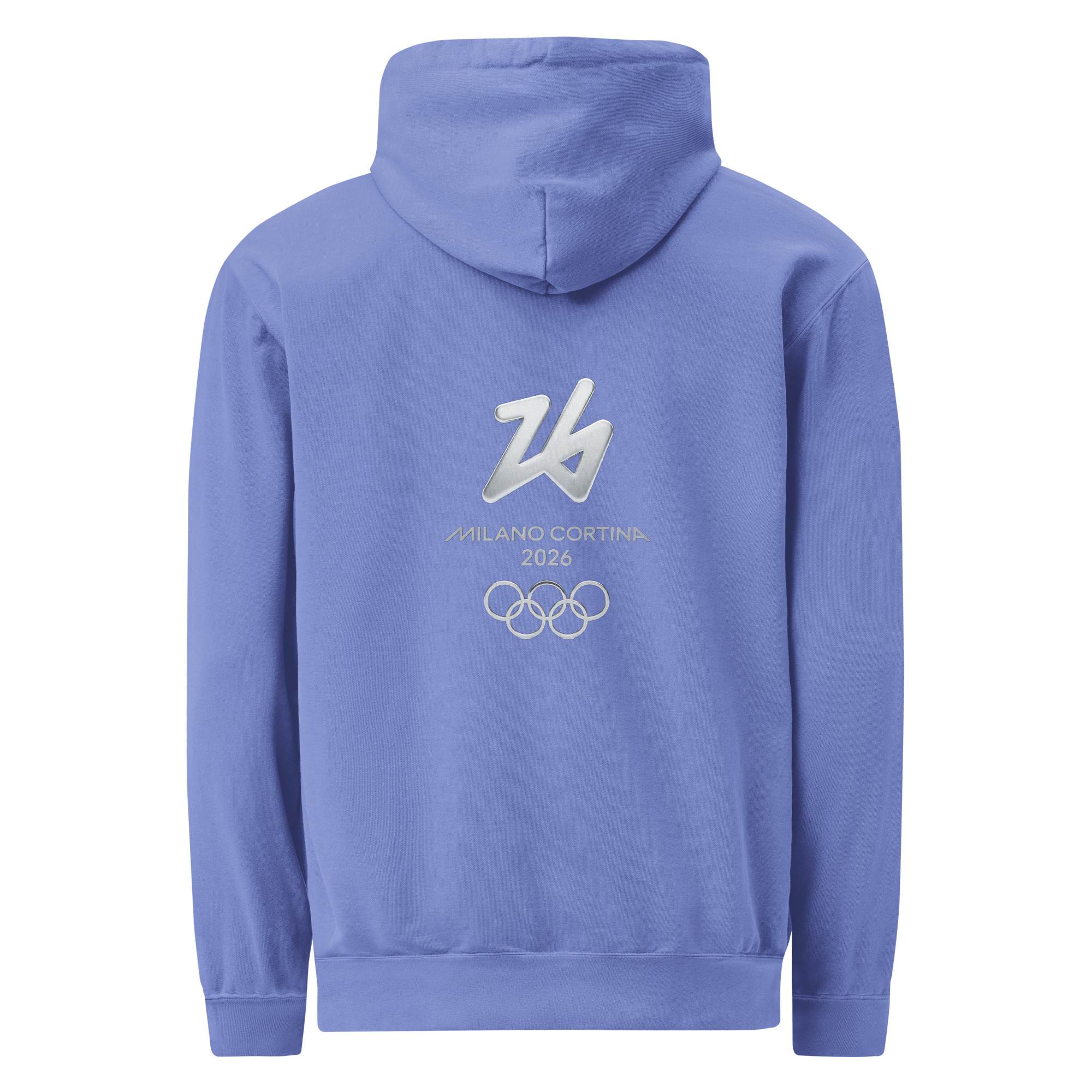 unisex garment dyed hoodie | milano cortina 2026 winter olympics sports energy unisex garment dyed hoodie | milano cortina 2026 winter olympics sports energy