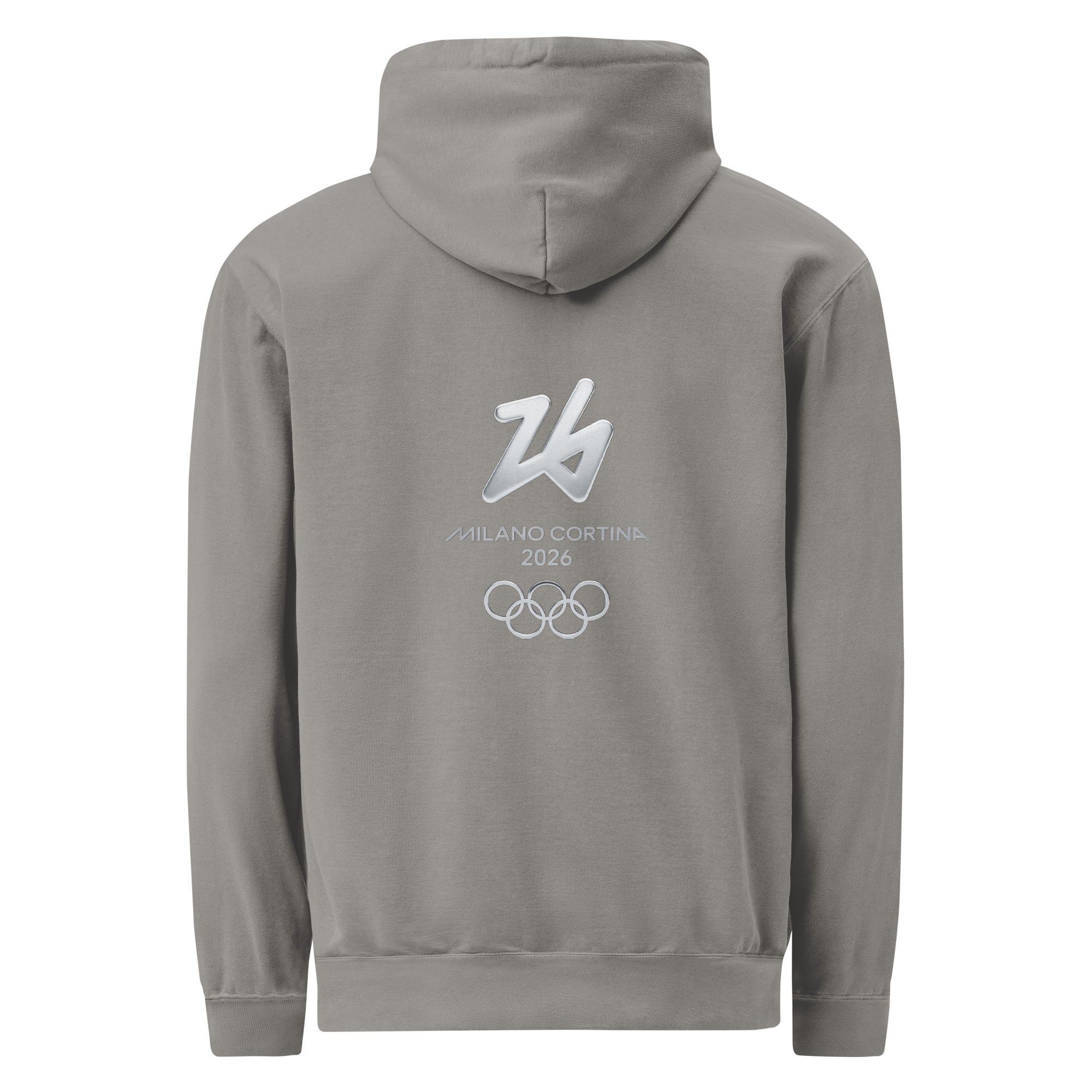 unisex garment dyed hoodie | milano cortina 2026 winter olympics sports energy unisex garment dyed hoodie | milano cortina 2026 winter olympics sports energy