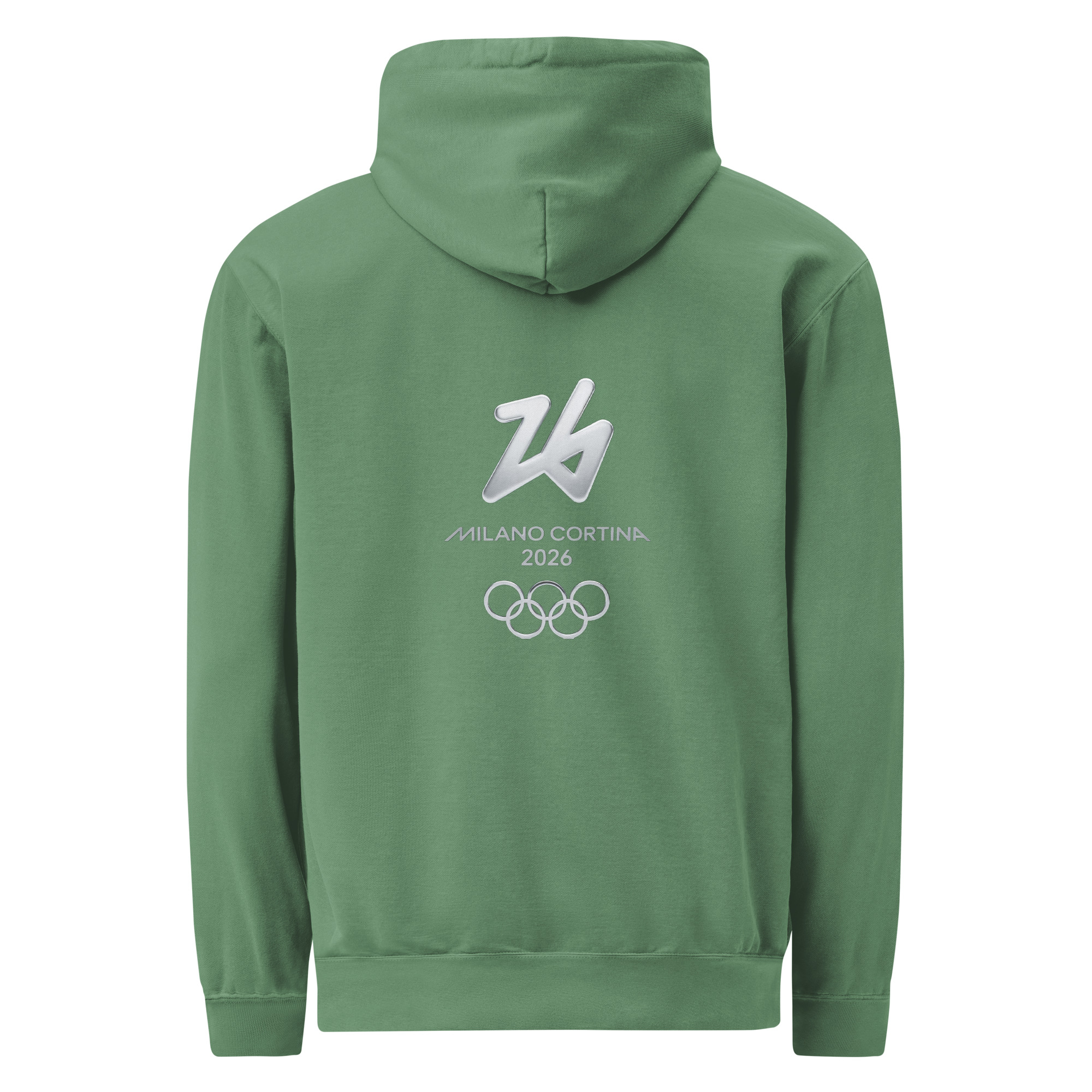 unisex garment dyed hoodie | milano cortina 2026 winter olympics sports energy unisex garment dyed hoodie | milano cortina 2026 winter olympics sports energy
